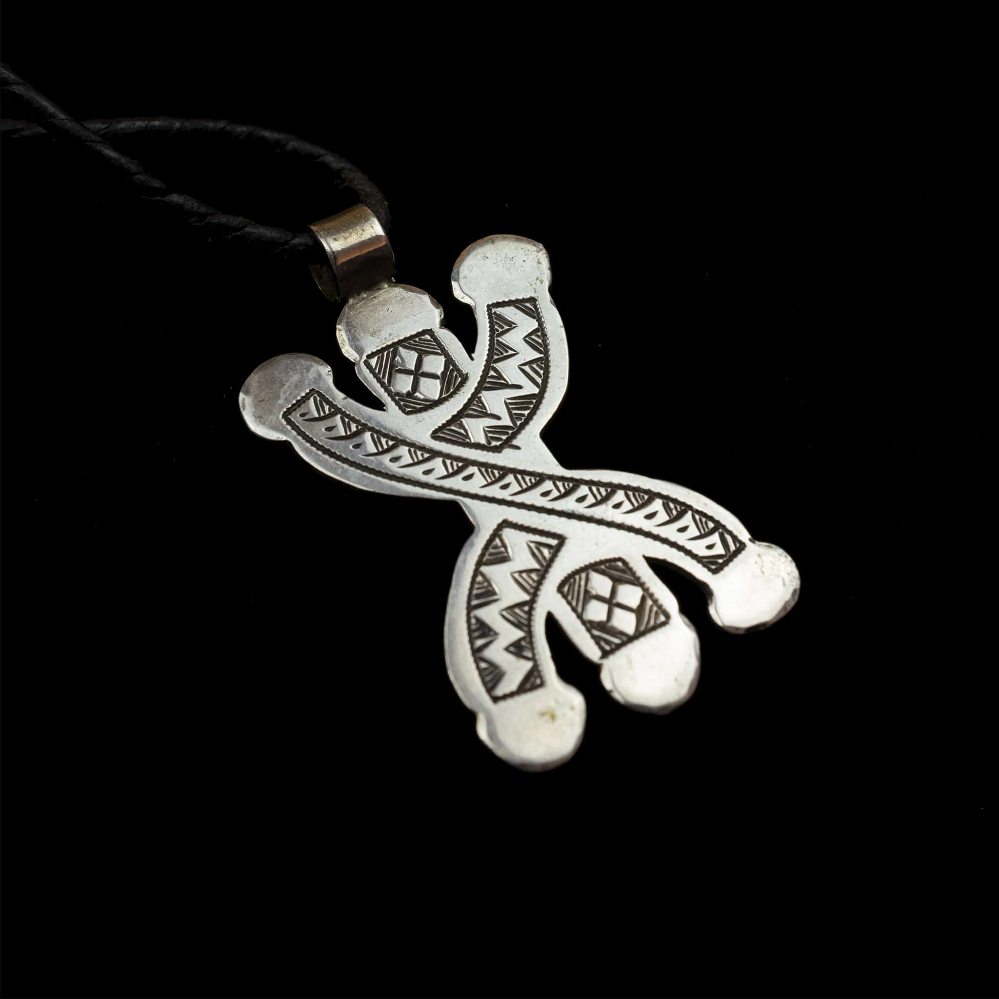 Silver Berber (Amazigh) ‘Free Man’ Pendant | Vintage Ethnic Jewellery