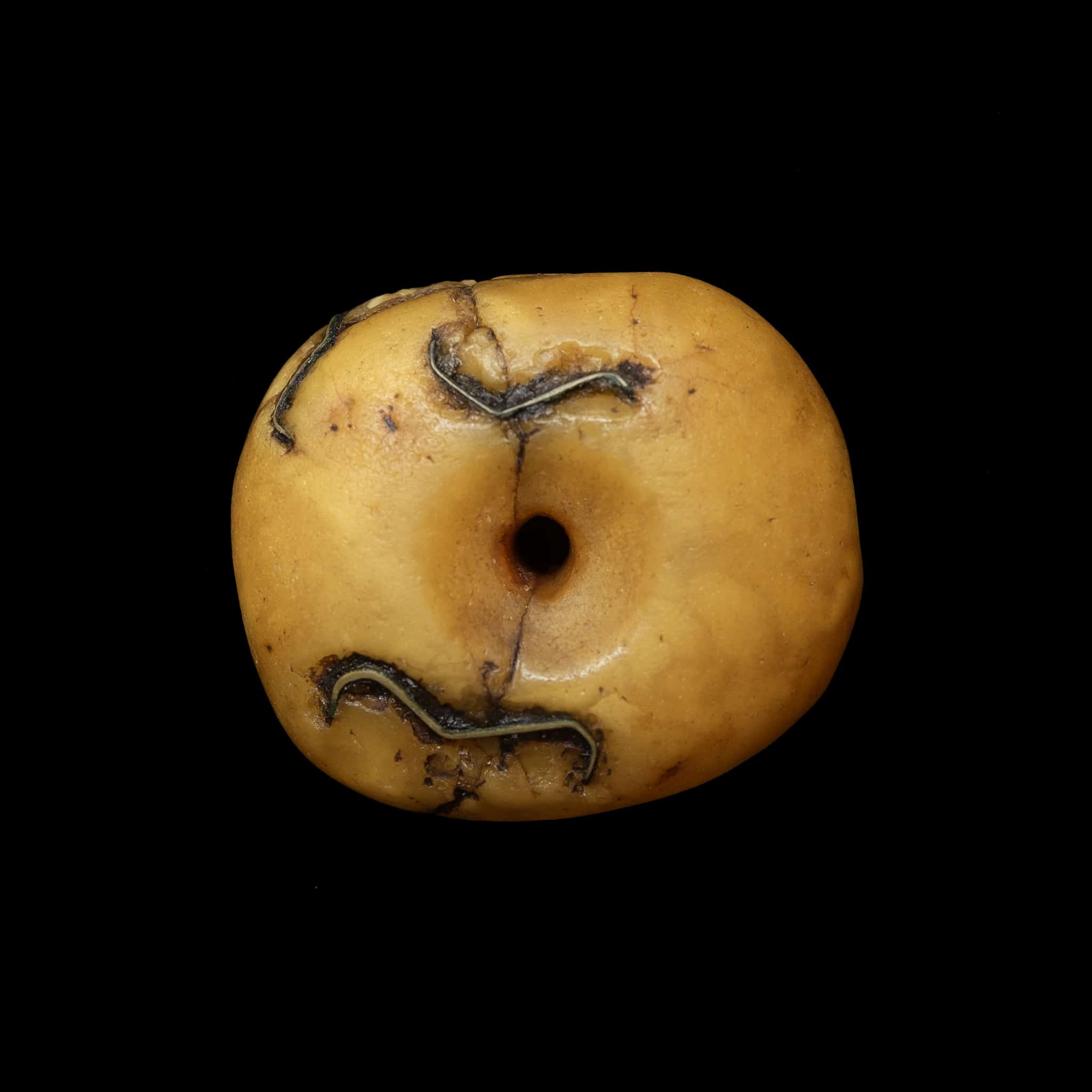 Genuine Antique Baltic Amber Bead | Vintage Ethnic Jewellery