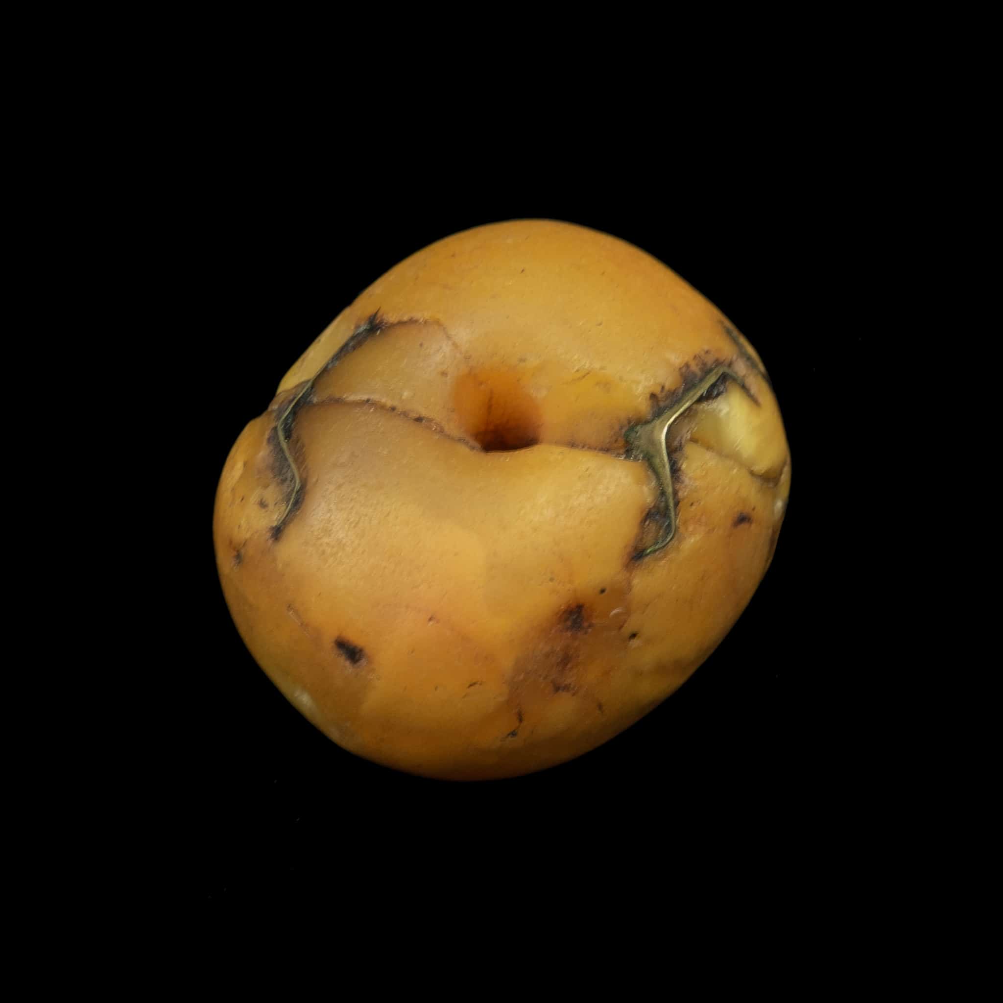 Genuine Antique Baltic Amber Bead | Vintage Ethnic Jewellery