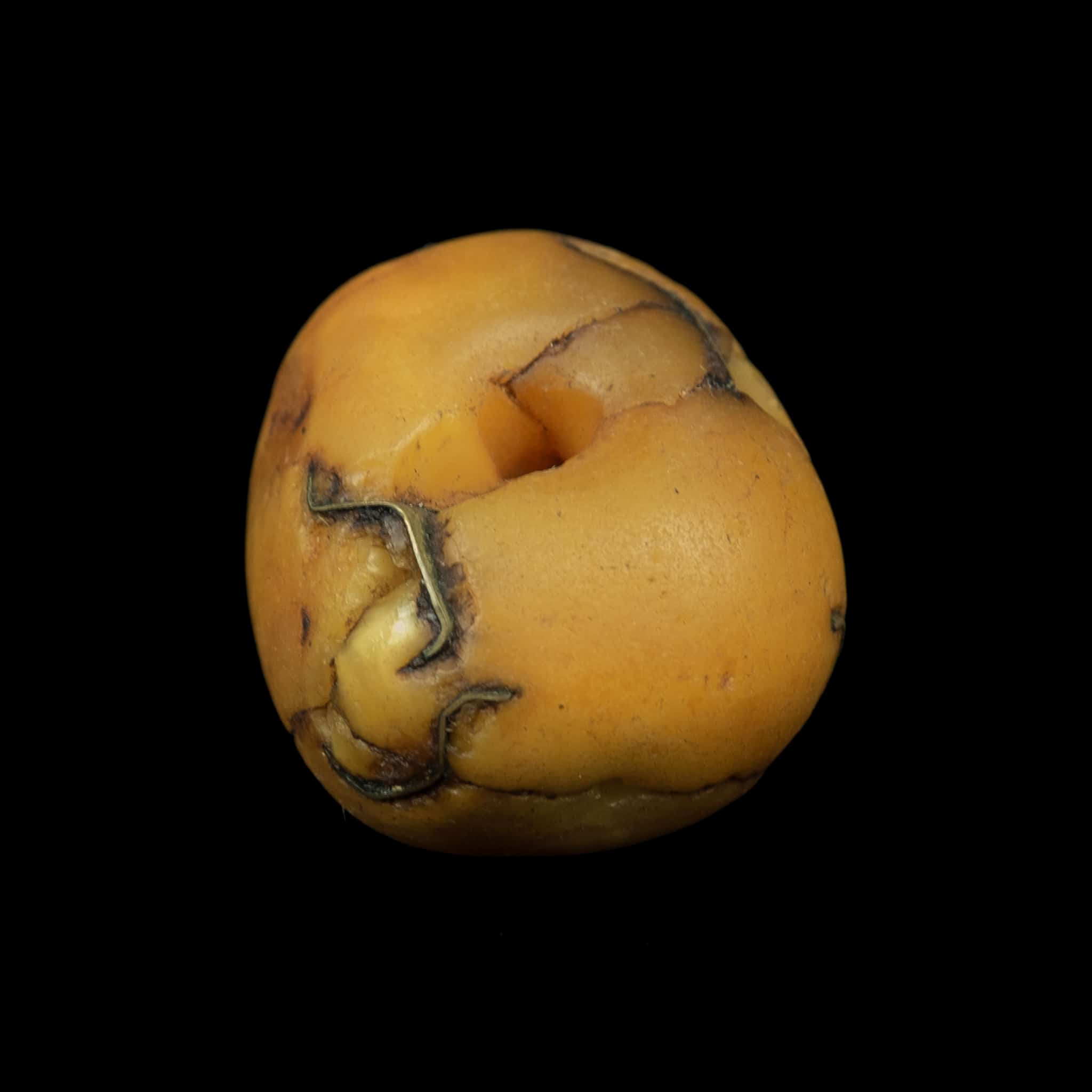 Genuine Antique Baltic Amber Bead | Vintage Ethnic Jewellery