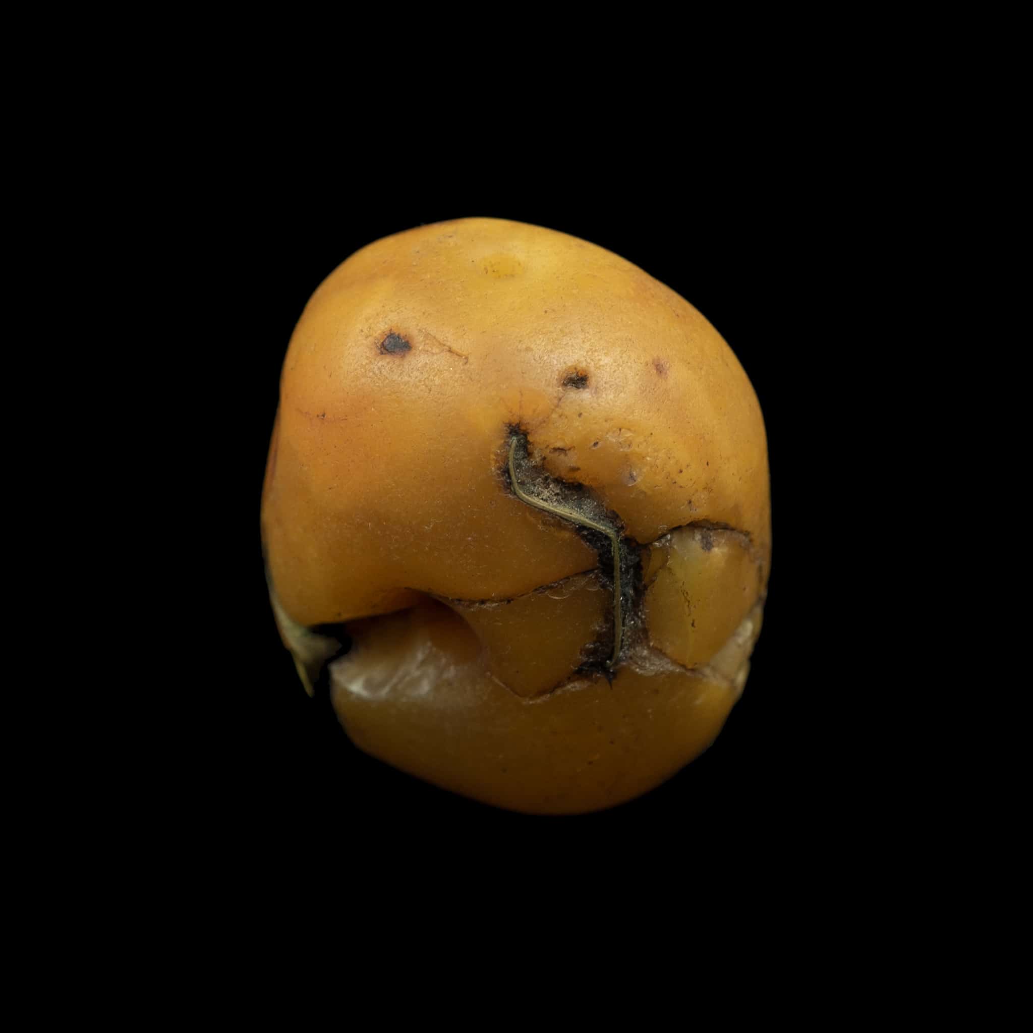Genuine Antique Baltic Amber Bead | Vintage Ethnic Jewellery