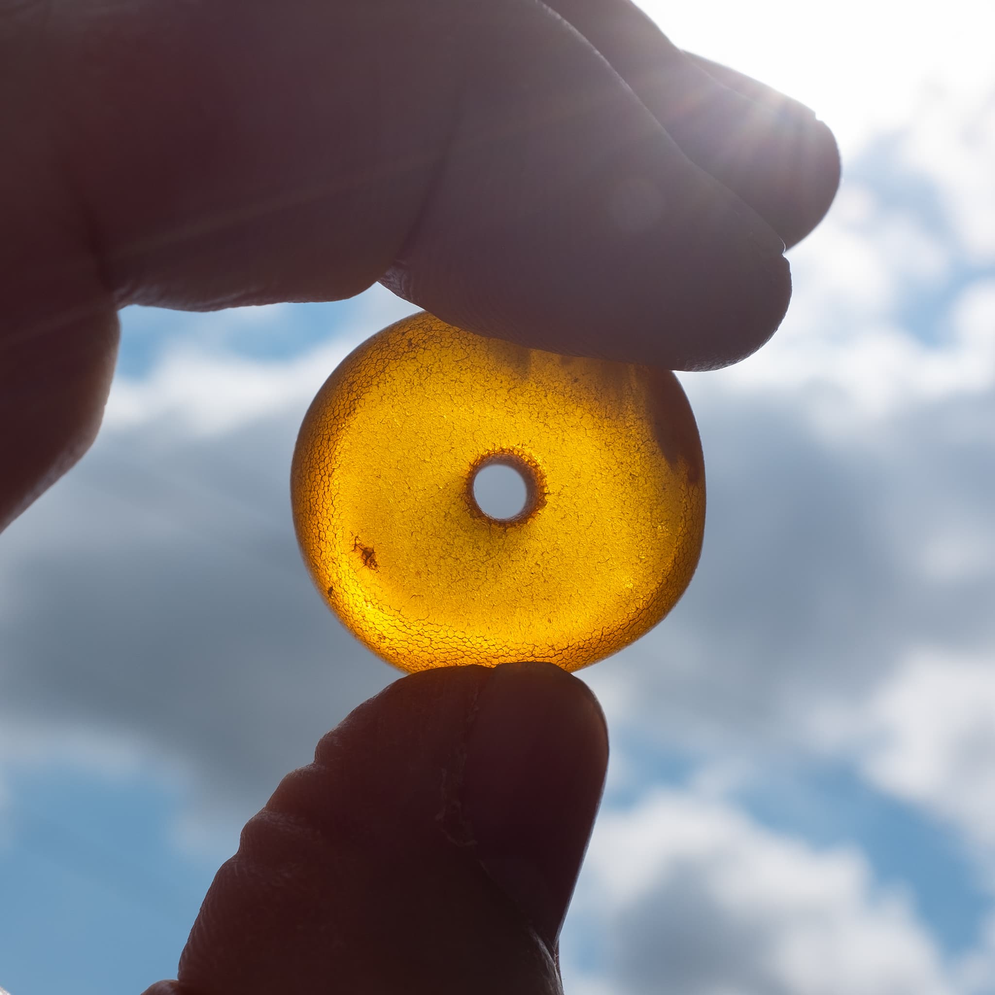 Genuine Antique Baltic Amber Bead | Vintage Ethnic Jewellery