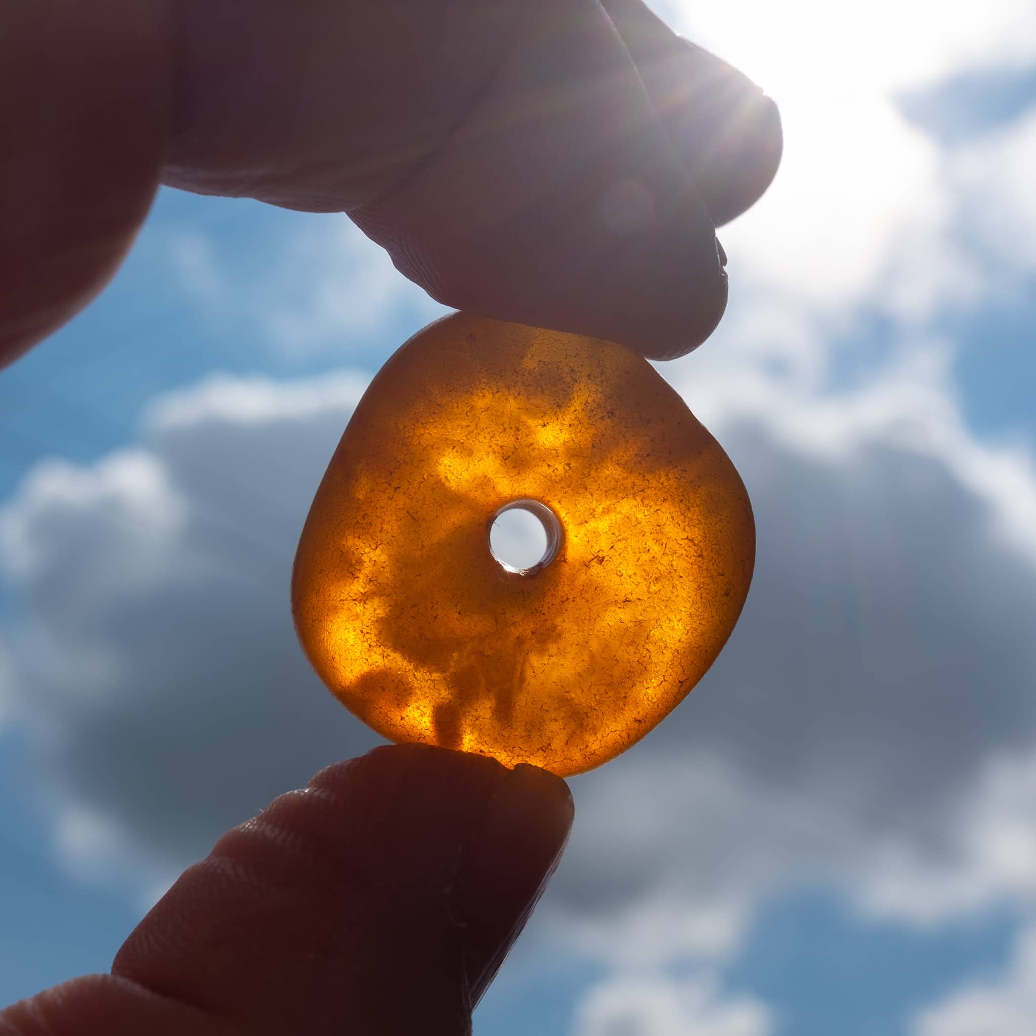 Genuine Antique Baltic Amber Bead | Vintage Ethnic Jewellery