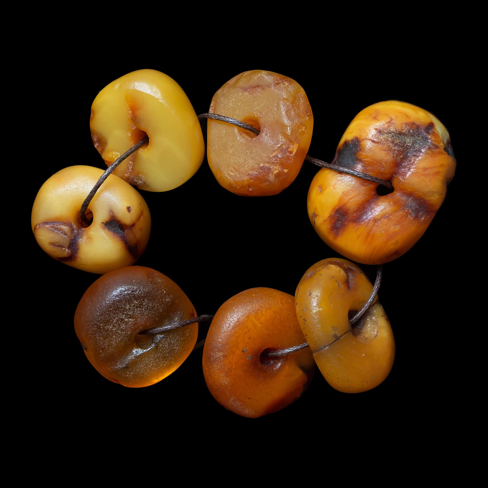Genuine Antique Baltic Amber Bead | Vintage Ethnic Jewellery