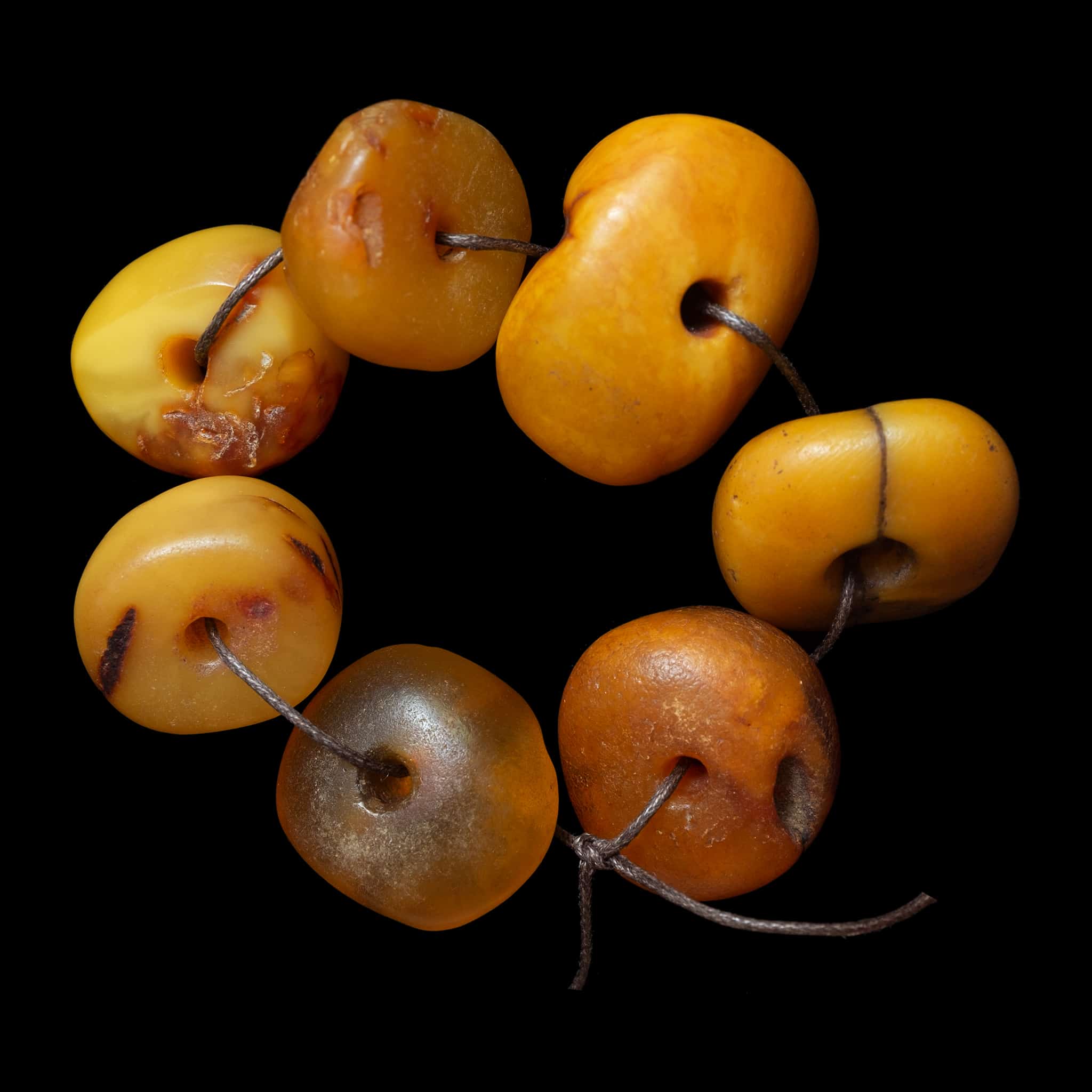 Genuine Antique Baltic Amber Bead | Vintage Ethnic Jewellery