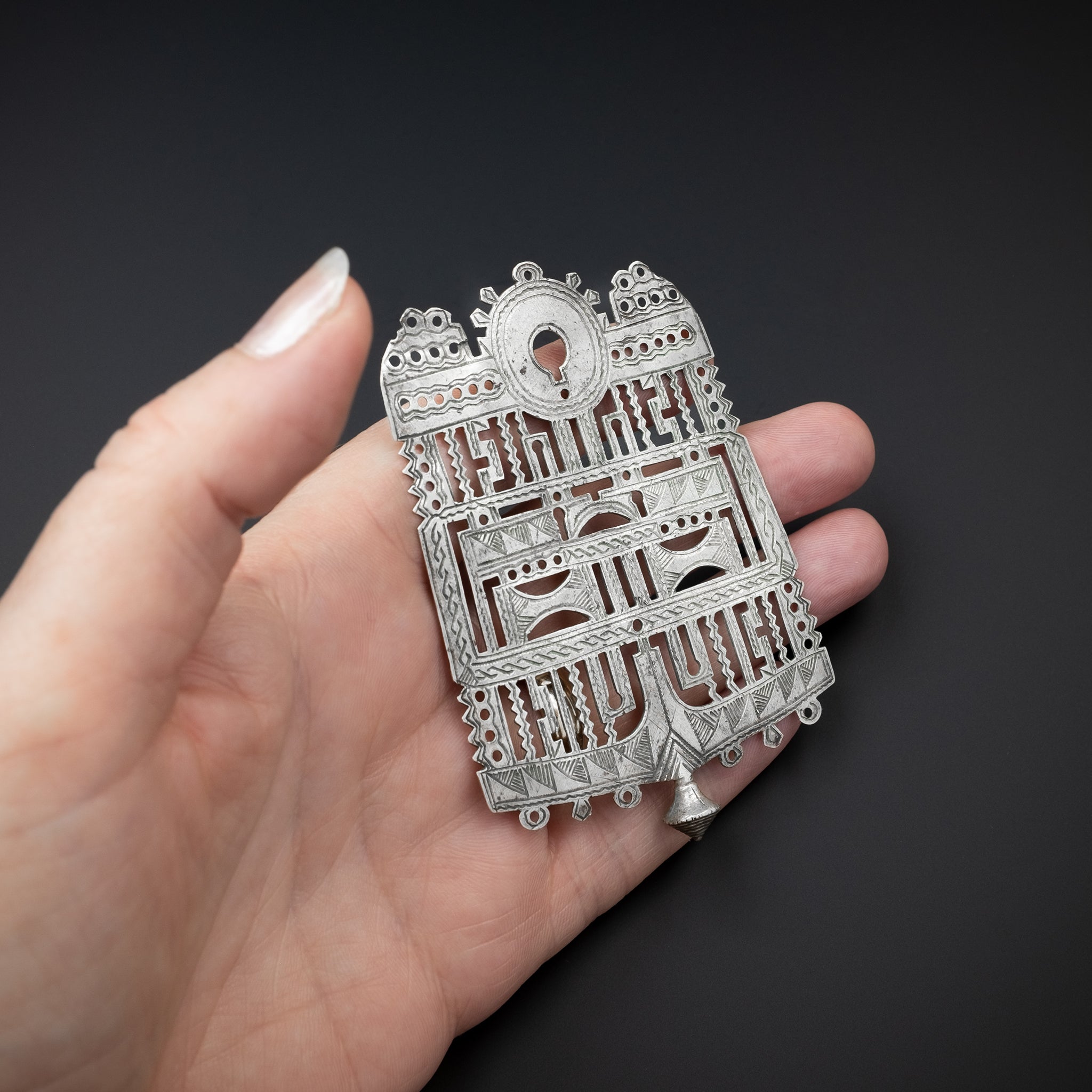 Old Silver Tuareg ‘Bella’ Amulet Pendant, Niger