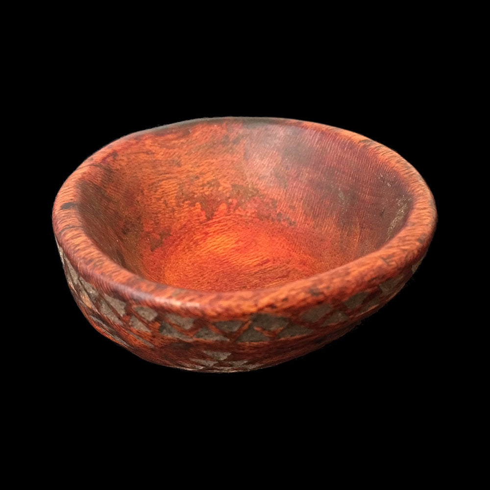 Berber wooden saffron bowl