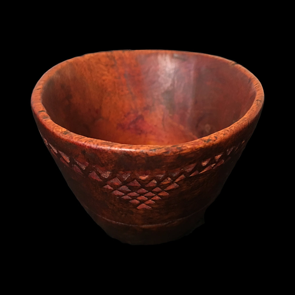 Berber wooden saffron bowl