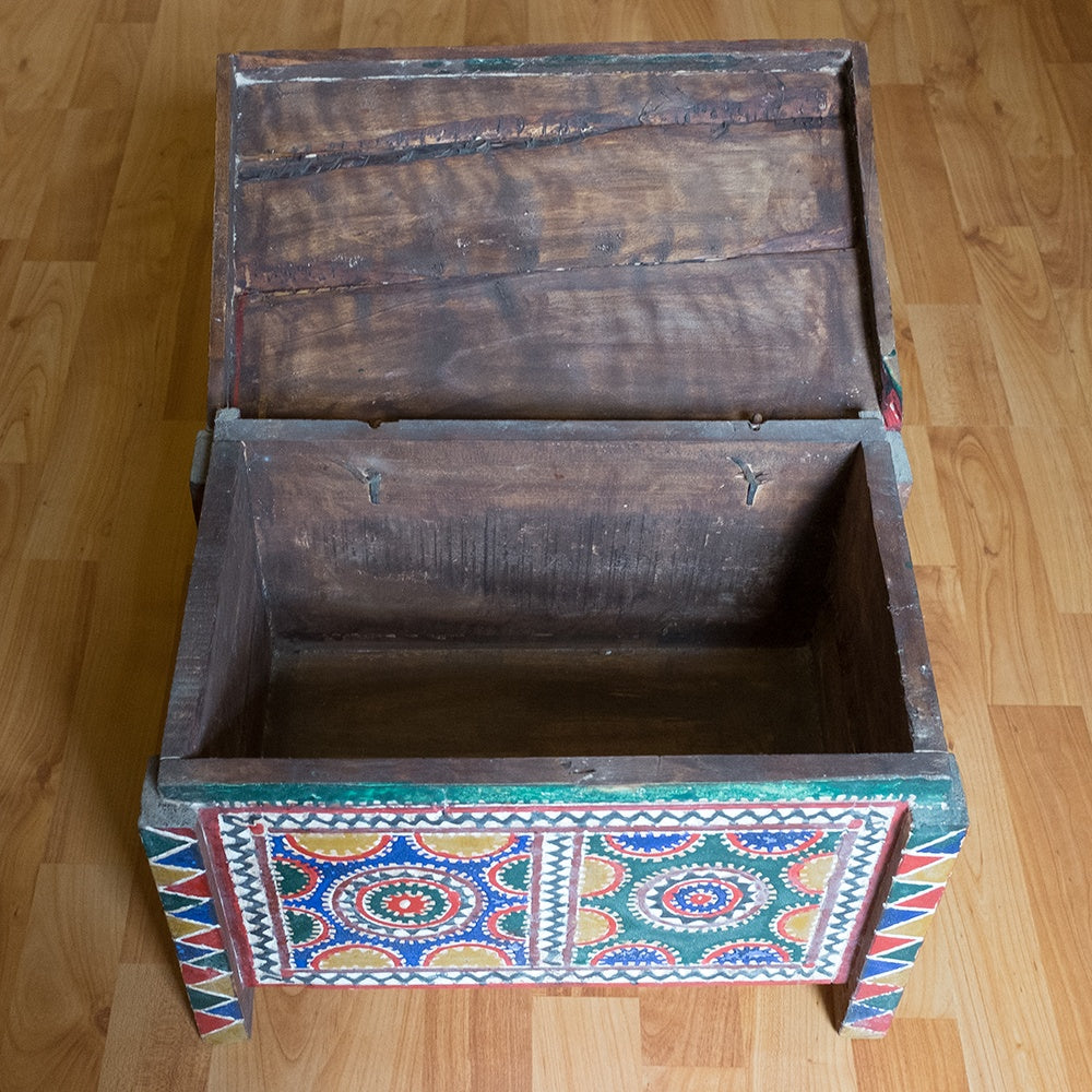 Ait Ouaouzgite Painted Wooden Chest