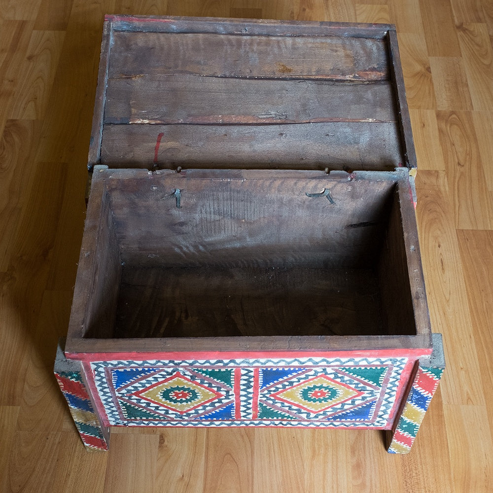 Ait Ouaouzgite Painted Wooden Chest