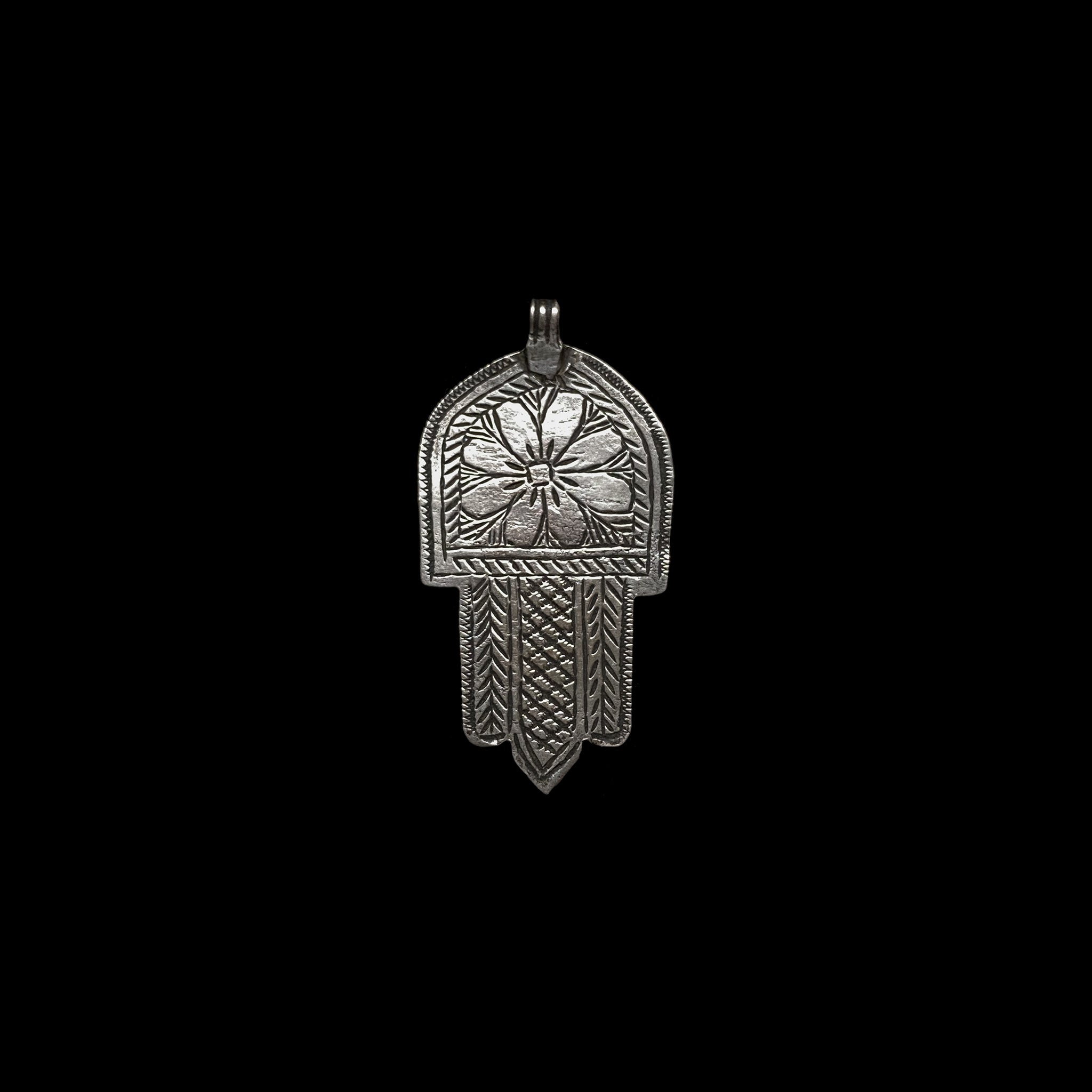 Old Moroccan Silver Berber 'Hand of Fatima' Khamsa (Hamsa)