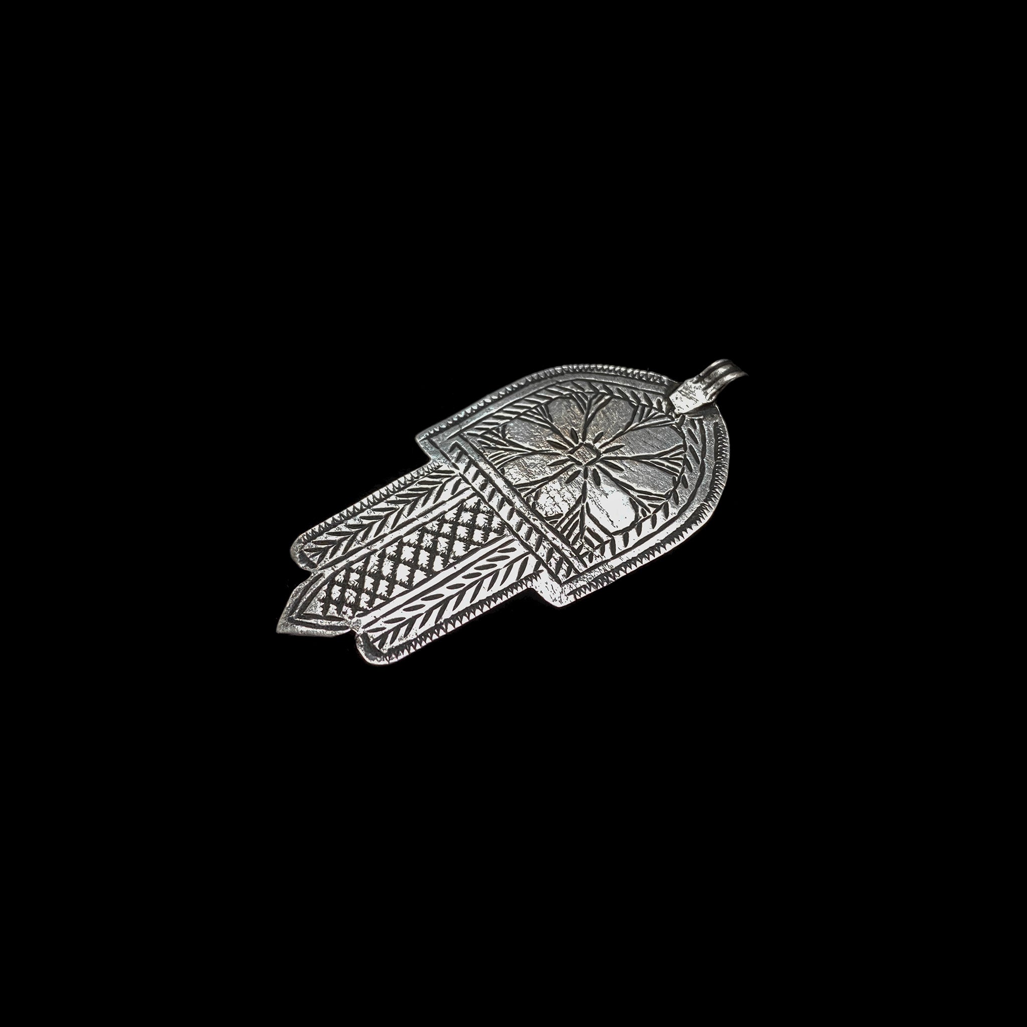 Old Moroccan Silver Berber 'Hand of Fatima' Khamsa (Hamsa)