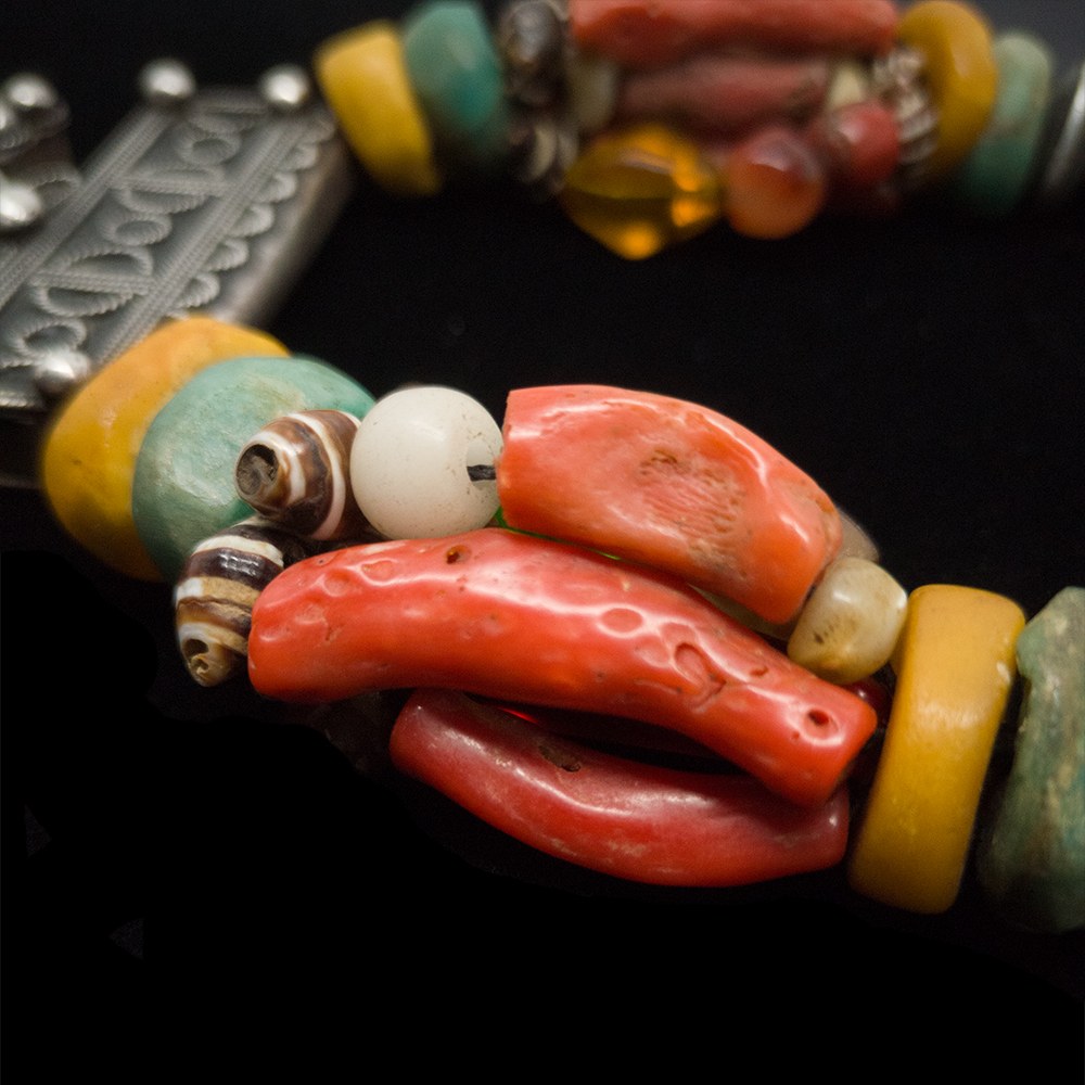 Berber Jewellery | Vintage Berber necklace with large Southern Cross