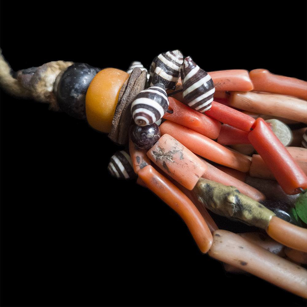 Berber Jewellery | Antique amber and coral necklace from Morocco