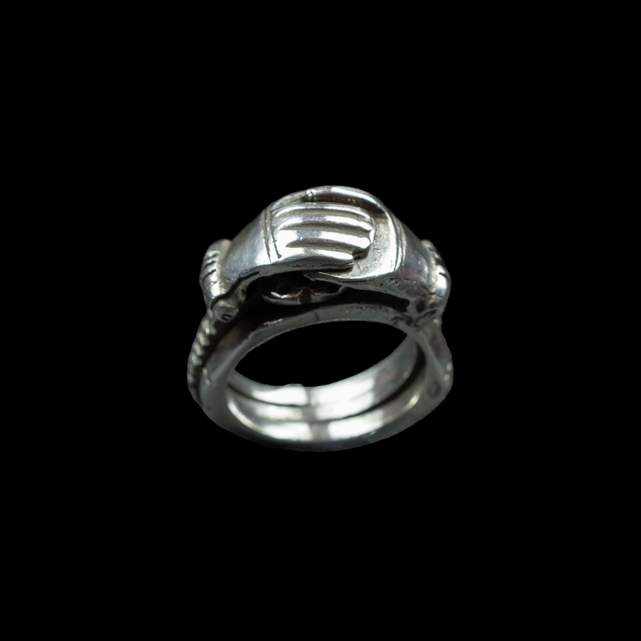 Silver Amazigh (Berber) eternity ring