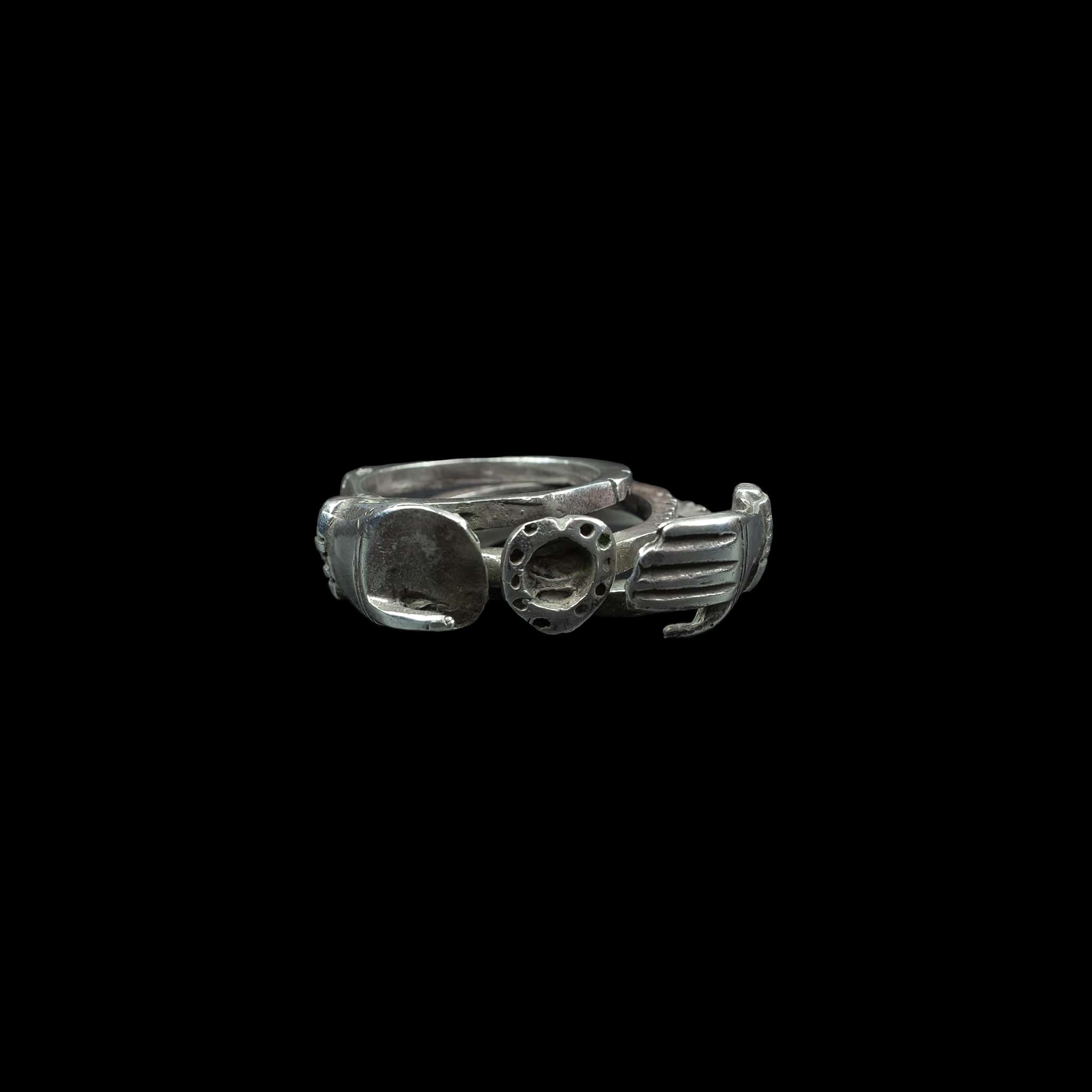 Silver Amazigh (Berber) eternity ring