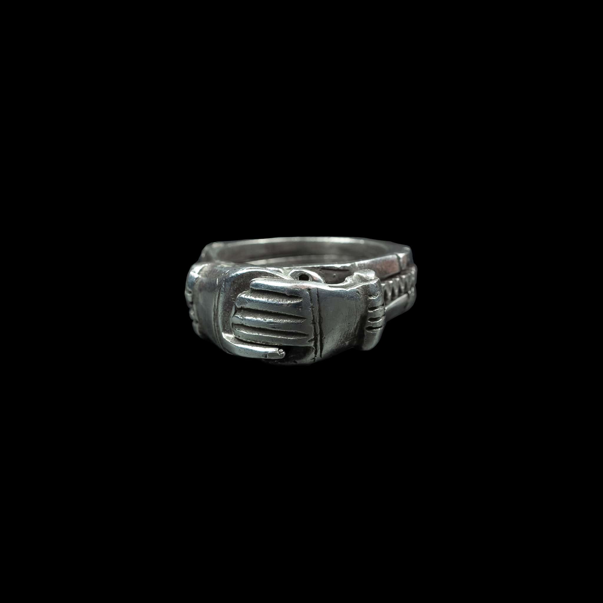 Silver Amazigh (Berber) eternity ring