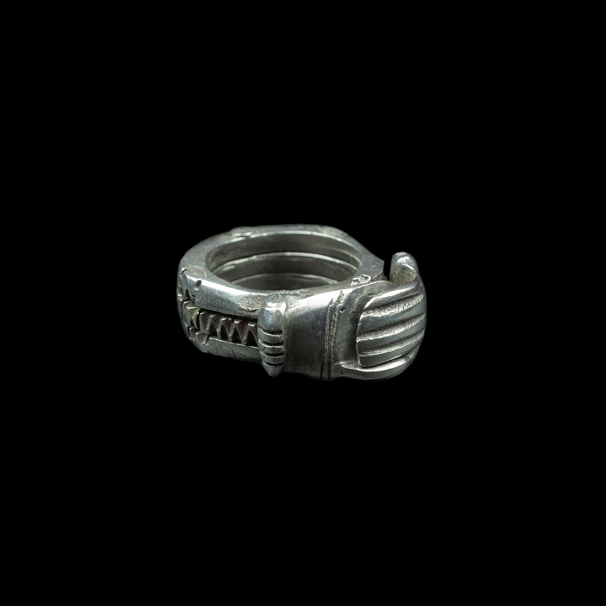 Silver Amazigh (Berber) Eternity Ring | Vintage Ethnic Jewellery