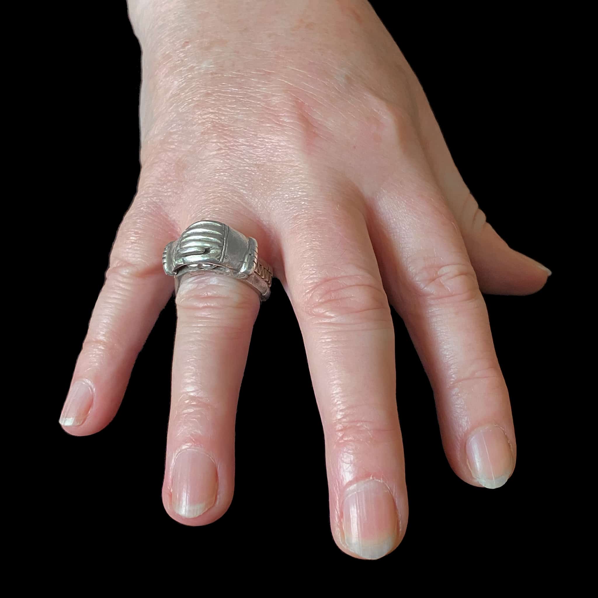 Silver Amazigh (Berber) Eternity Ring | Vintage Ethnic Jewellery