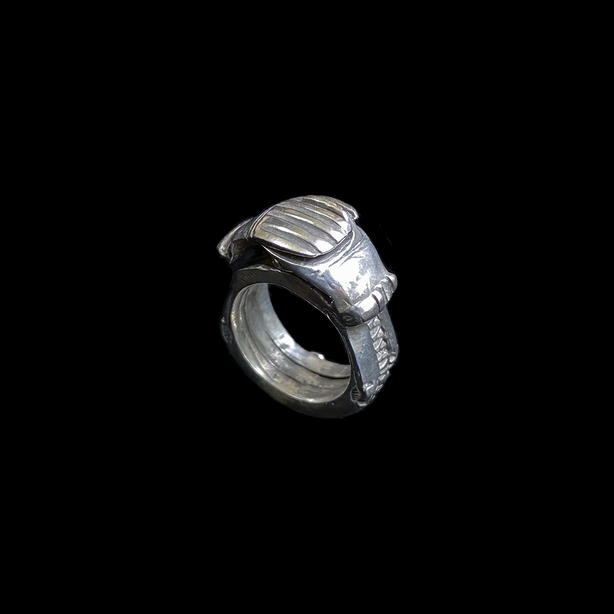 Amazigh Silver (Berber) Eternity Ring - Medium