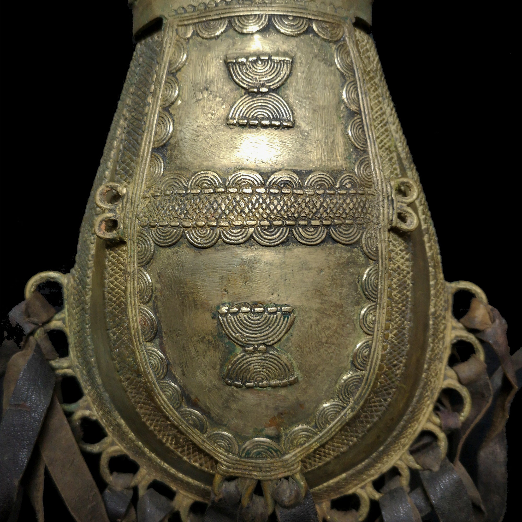Bamum Bronze Tobacco Pouch from Cameroon | Vintage Ethnic Jewellery