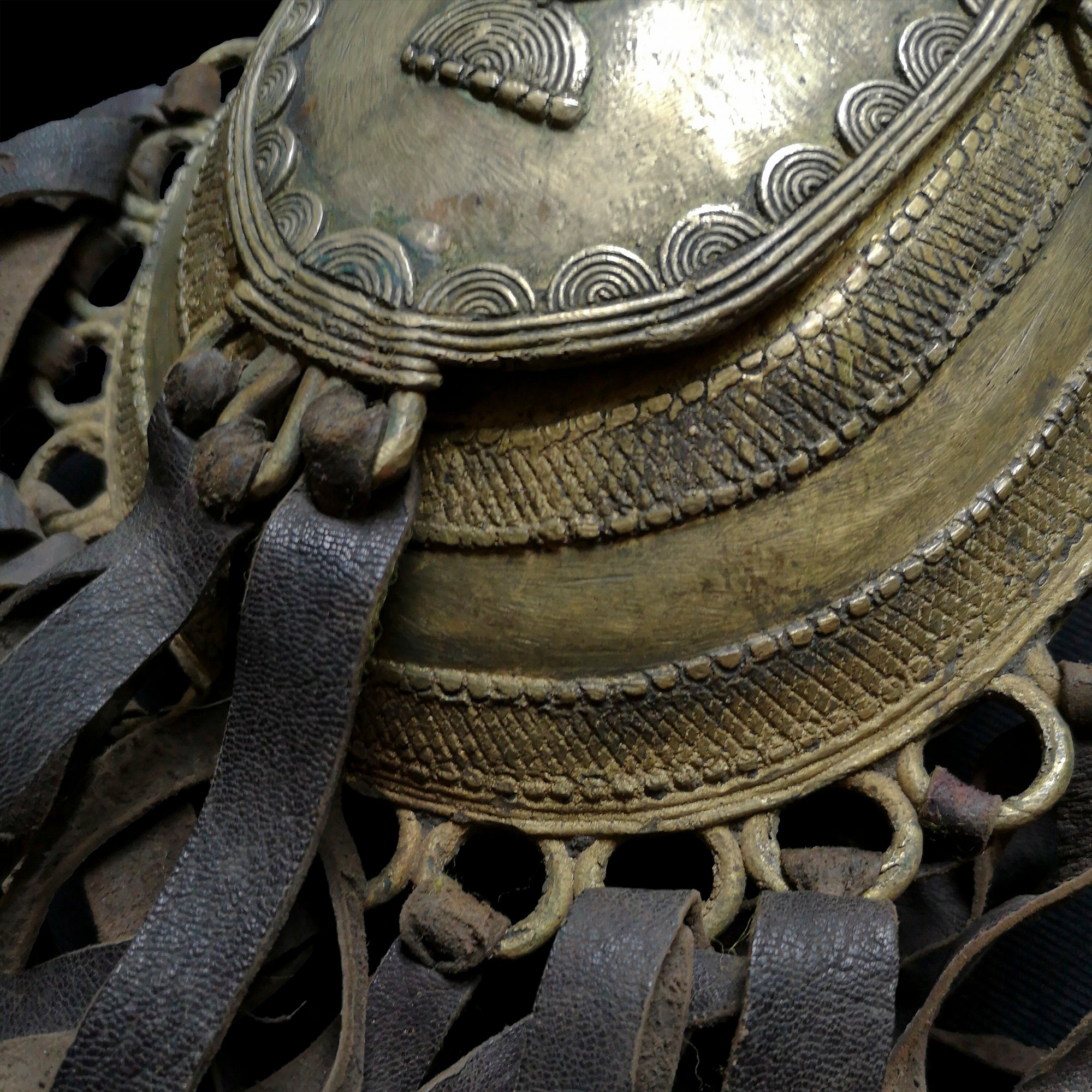 Bamum Bronze Tobacco Pouch from Cameroon | Vintage Ethnic Jewellery