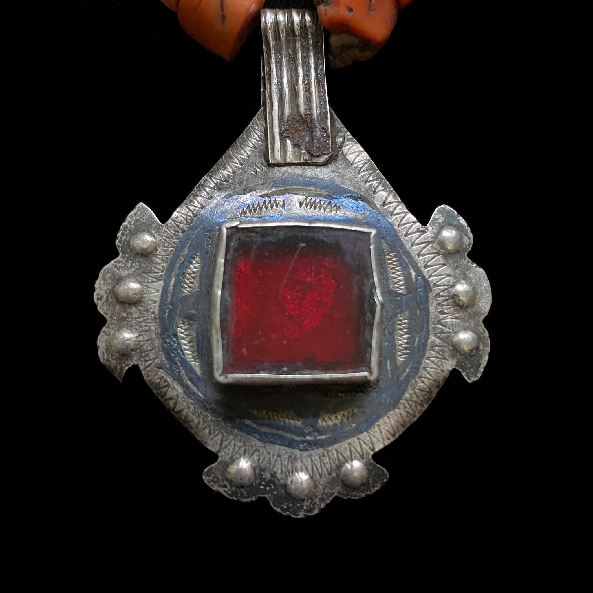 Silver Moroccan Berber Necklace, Ida ou Nadif tribe, Anti-Atlas