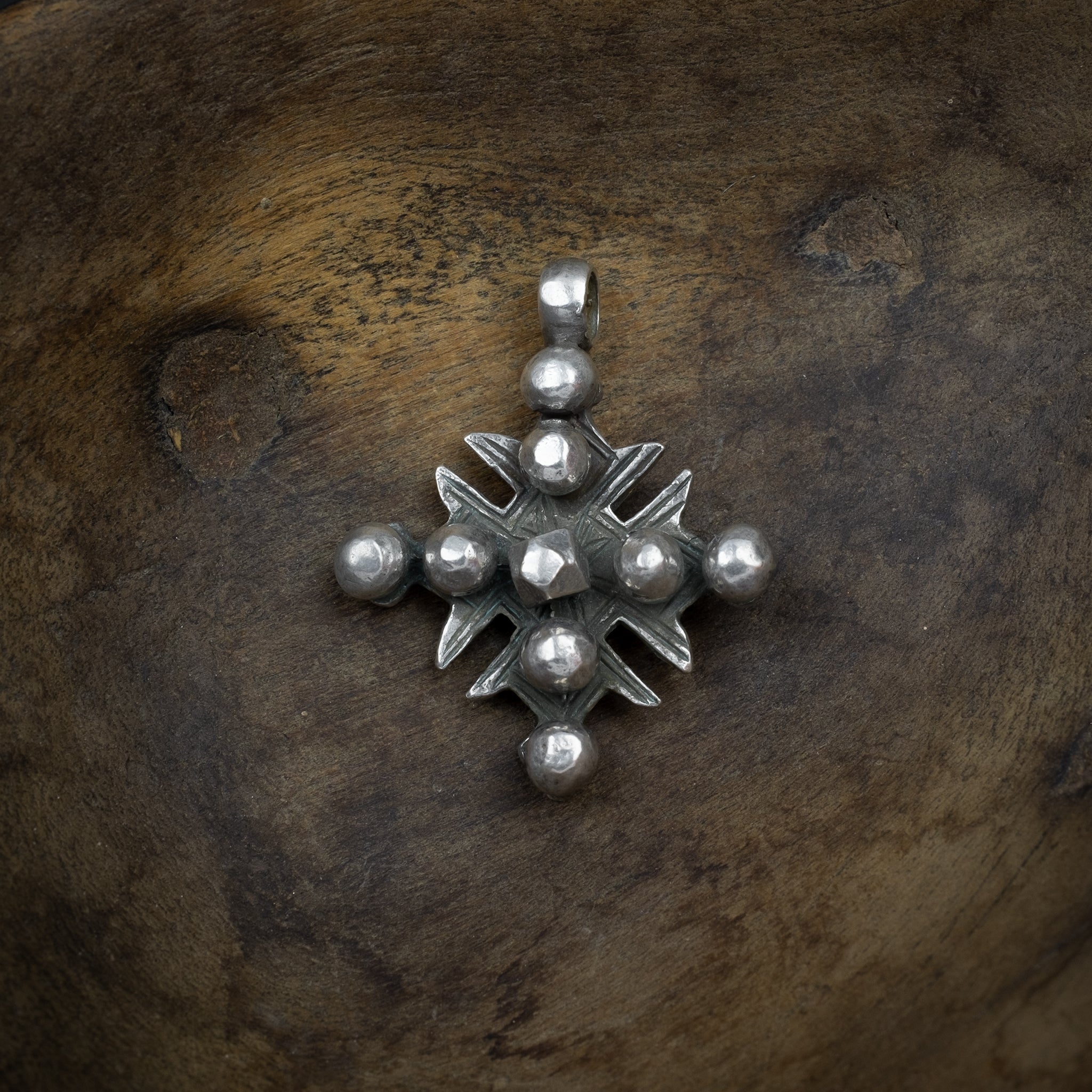 Vintage Silver Southern Cross Pendant, Guelmim, South Morocco