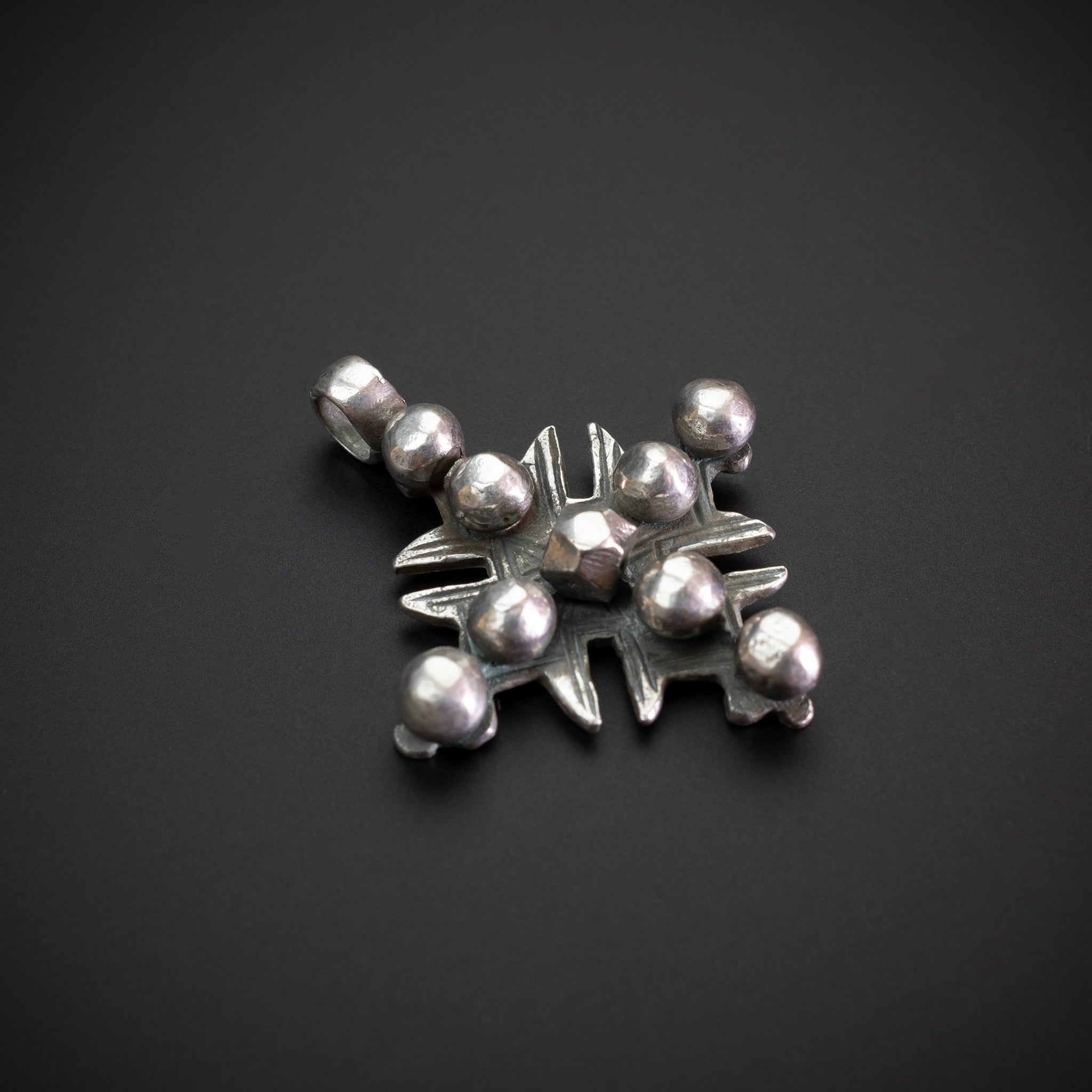 Vintage Silver Southern Cross Pendant, Guelmim, South Morocco