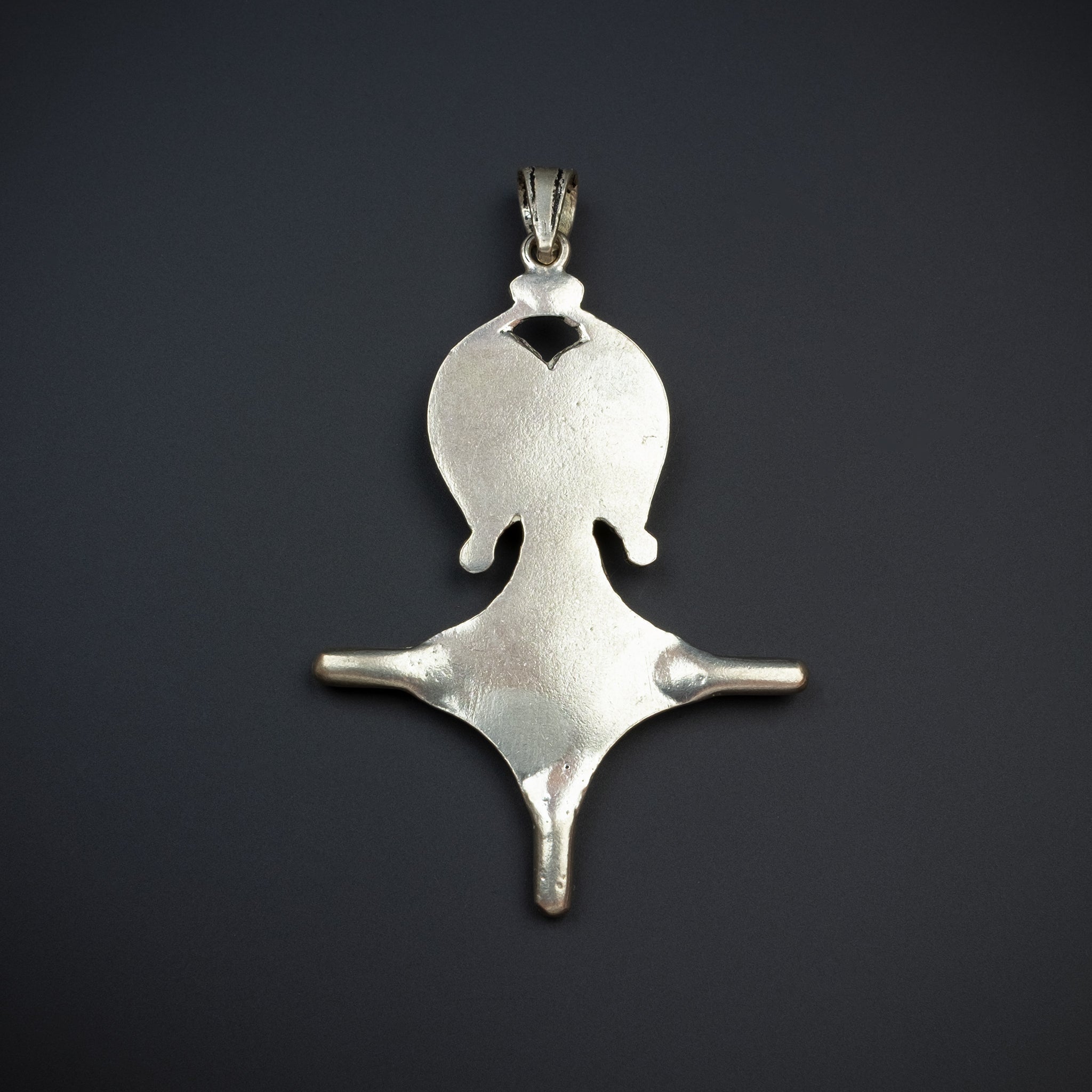 Stylised Silver Southern Cross Pendant from Guelmim, Morocco