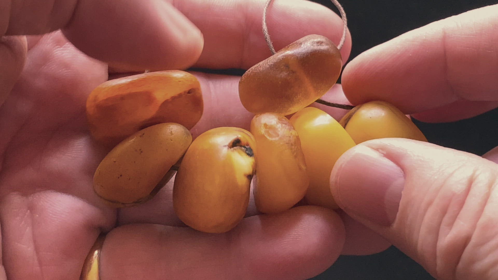 Genuine Antique Baltic Amber Bead | Vintage Ethnic Jewellery