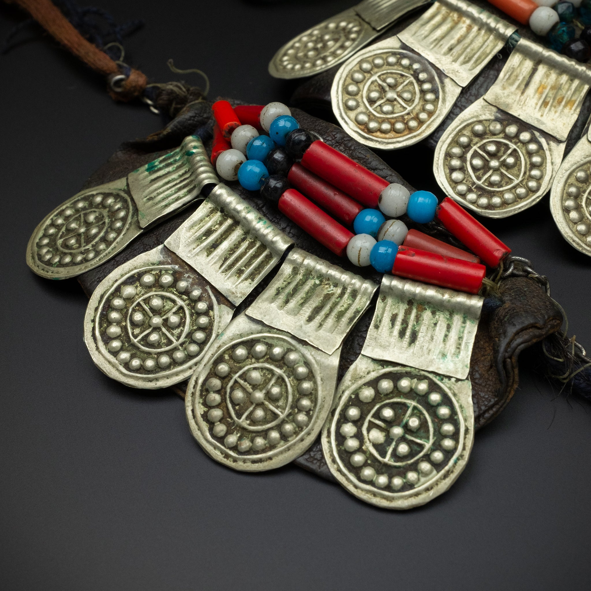 Old Leather Hair Adornment, Draa Valley, Morocco