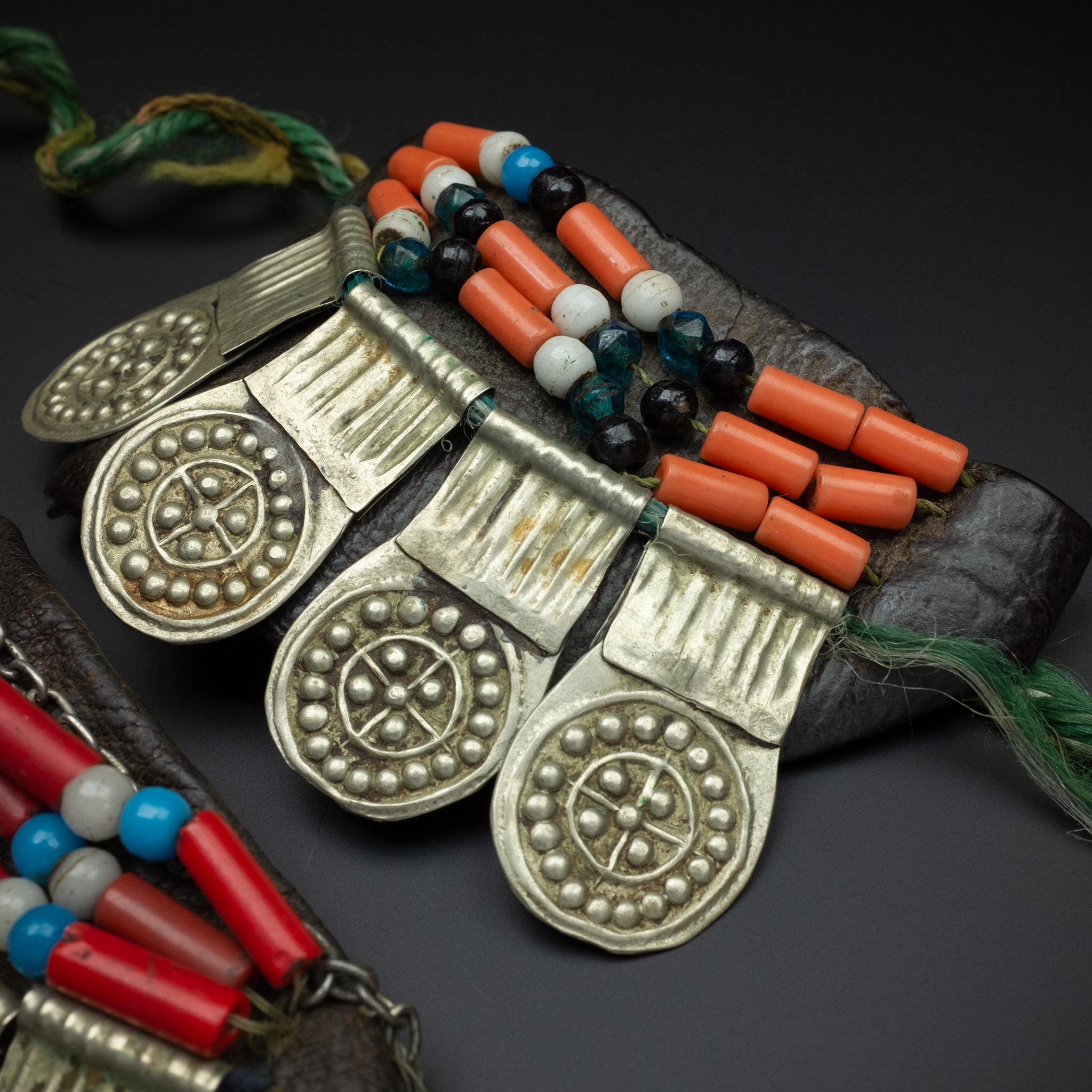 Old Leather Hair Adornment, Draa Valley, Morocco