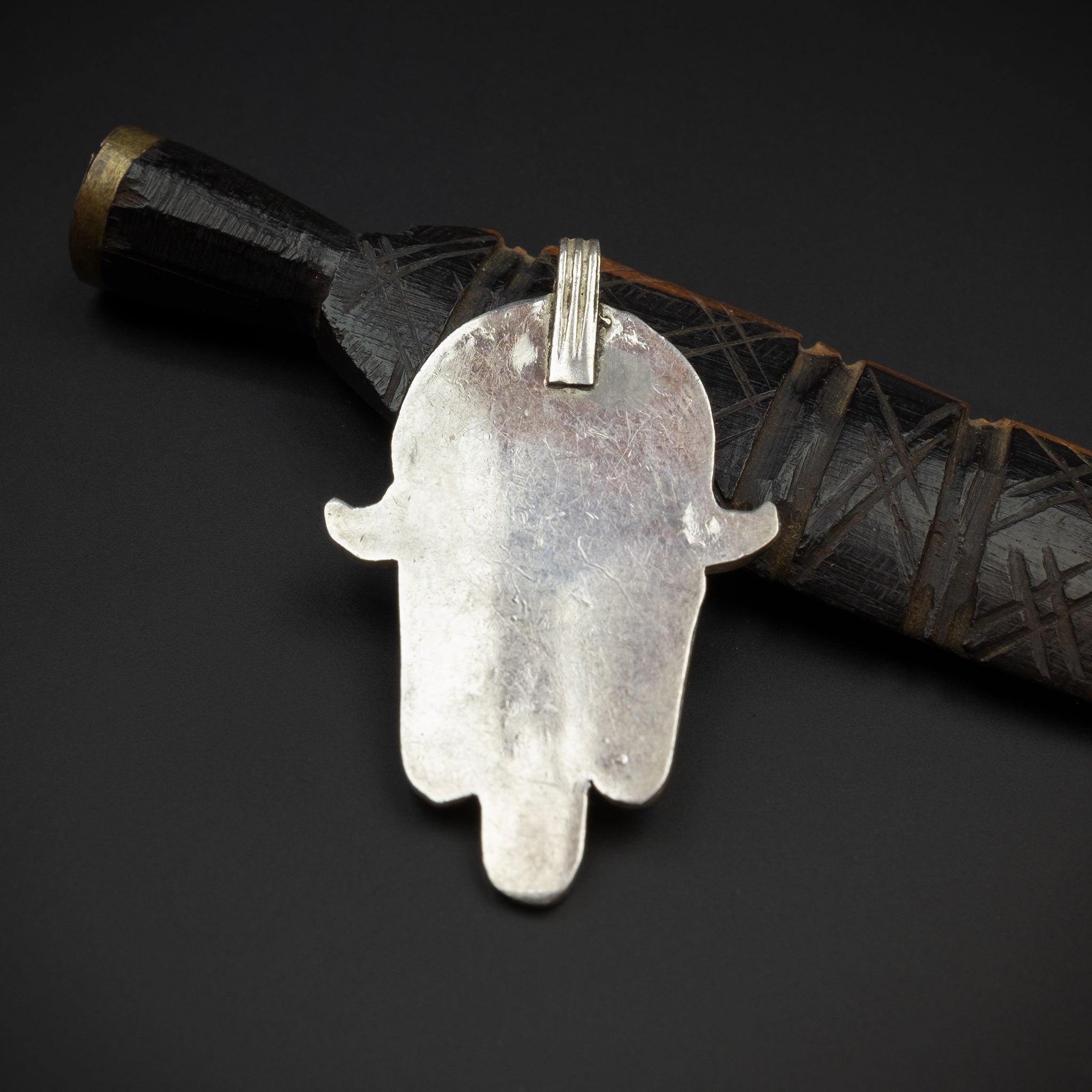 Silver Enamelled Khamsa (Hamsa), Tiznit, Morocco
