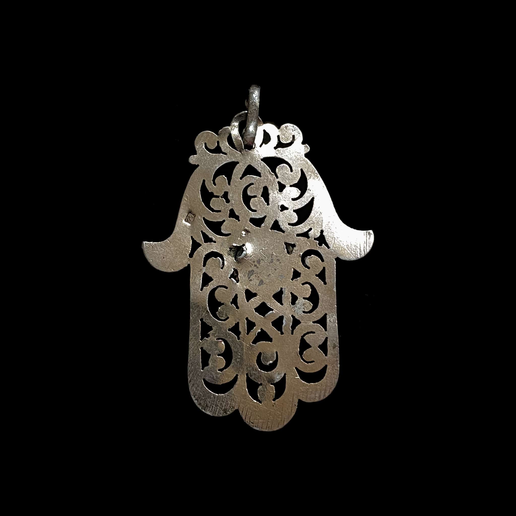 Vintage Moroccan Gilded Silver 'Hand of Fatima' Khamsa (Hamsa)