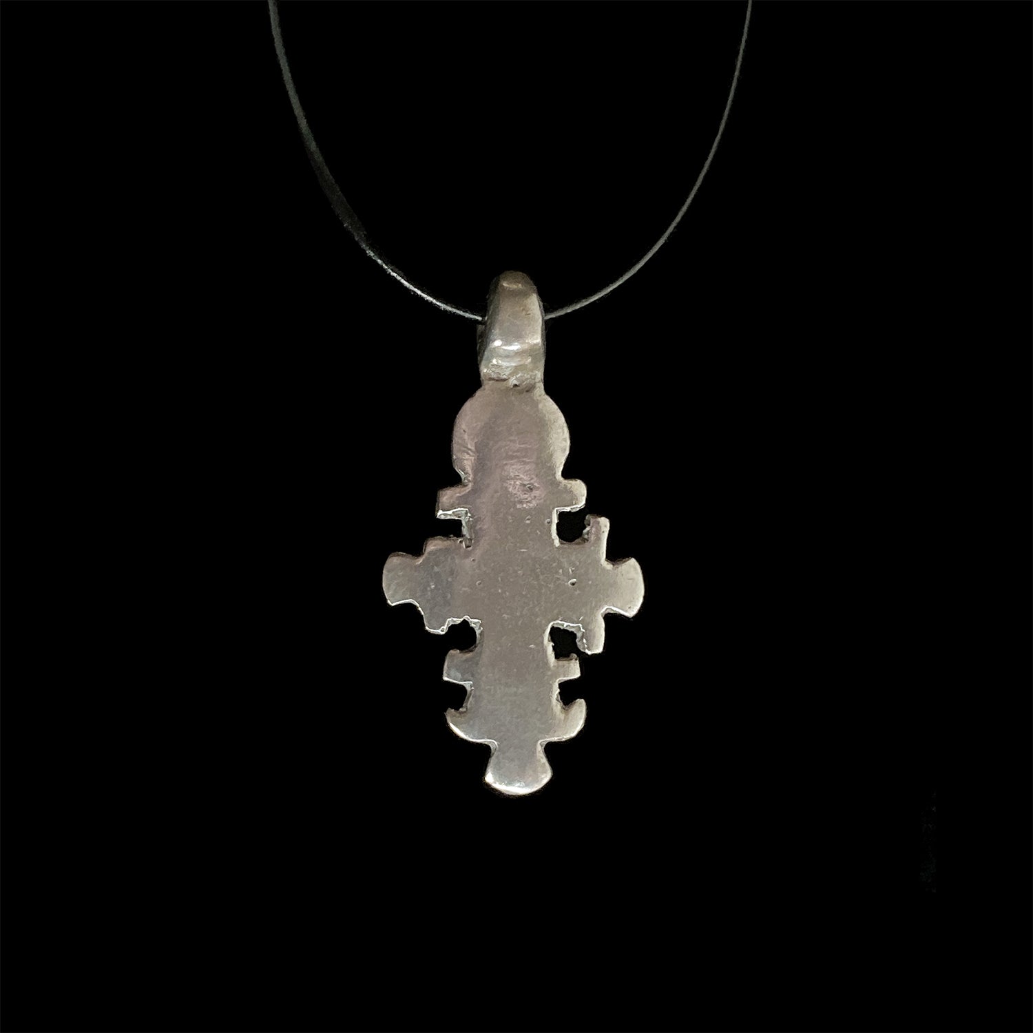 Vintage silver cross pendant from Ethiopia