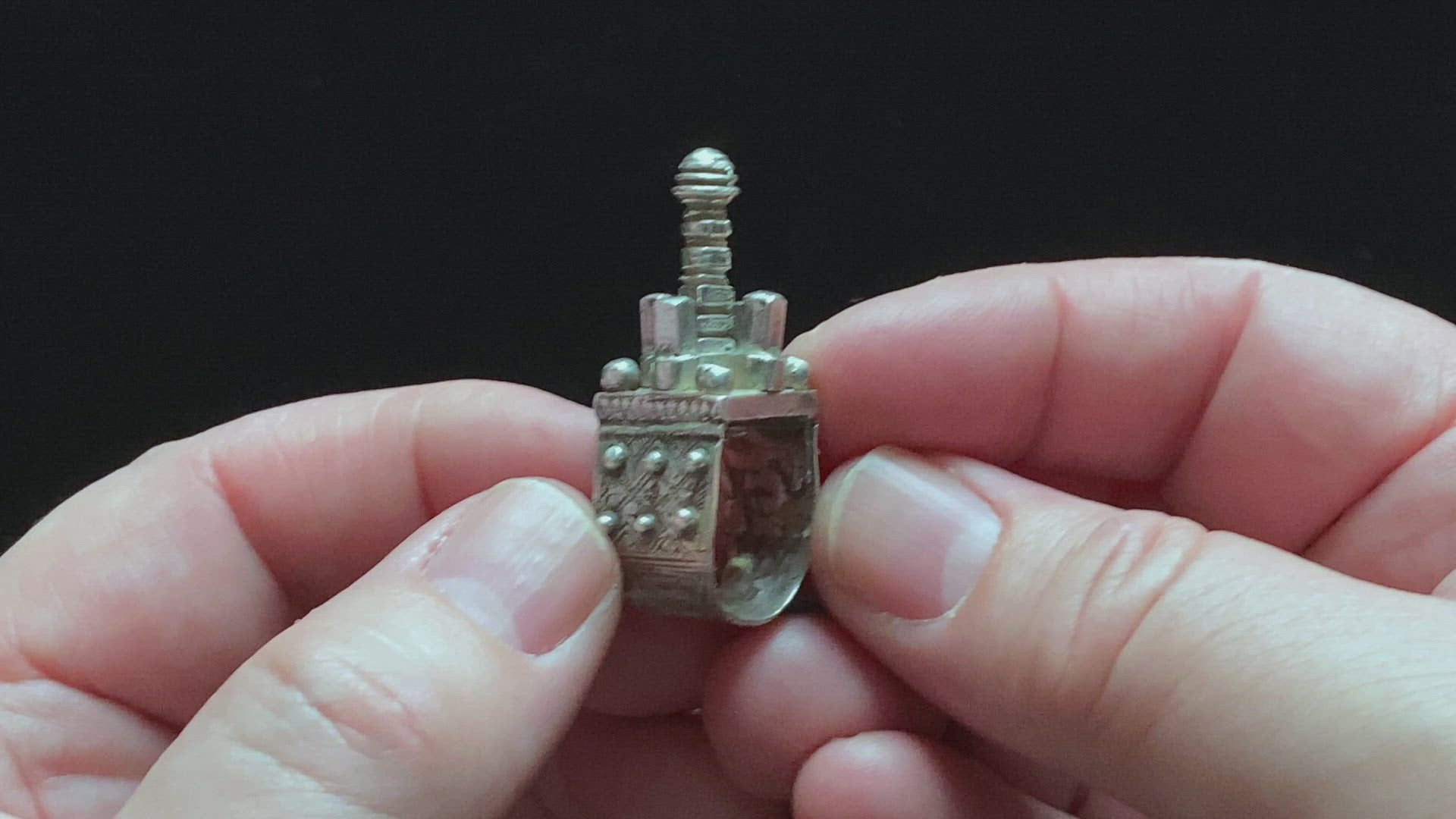 Silver Mali Mosque Ring | Vintage Ethnic Jewellery | Tuareg Jewellery