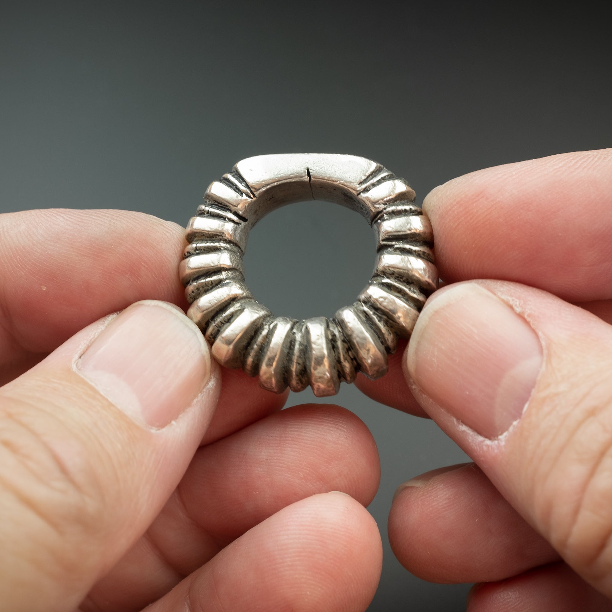 Vintage Silver Fulani Ring, Mali – MEDIUM