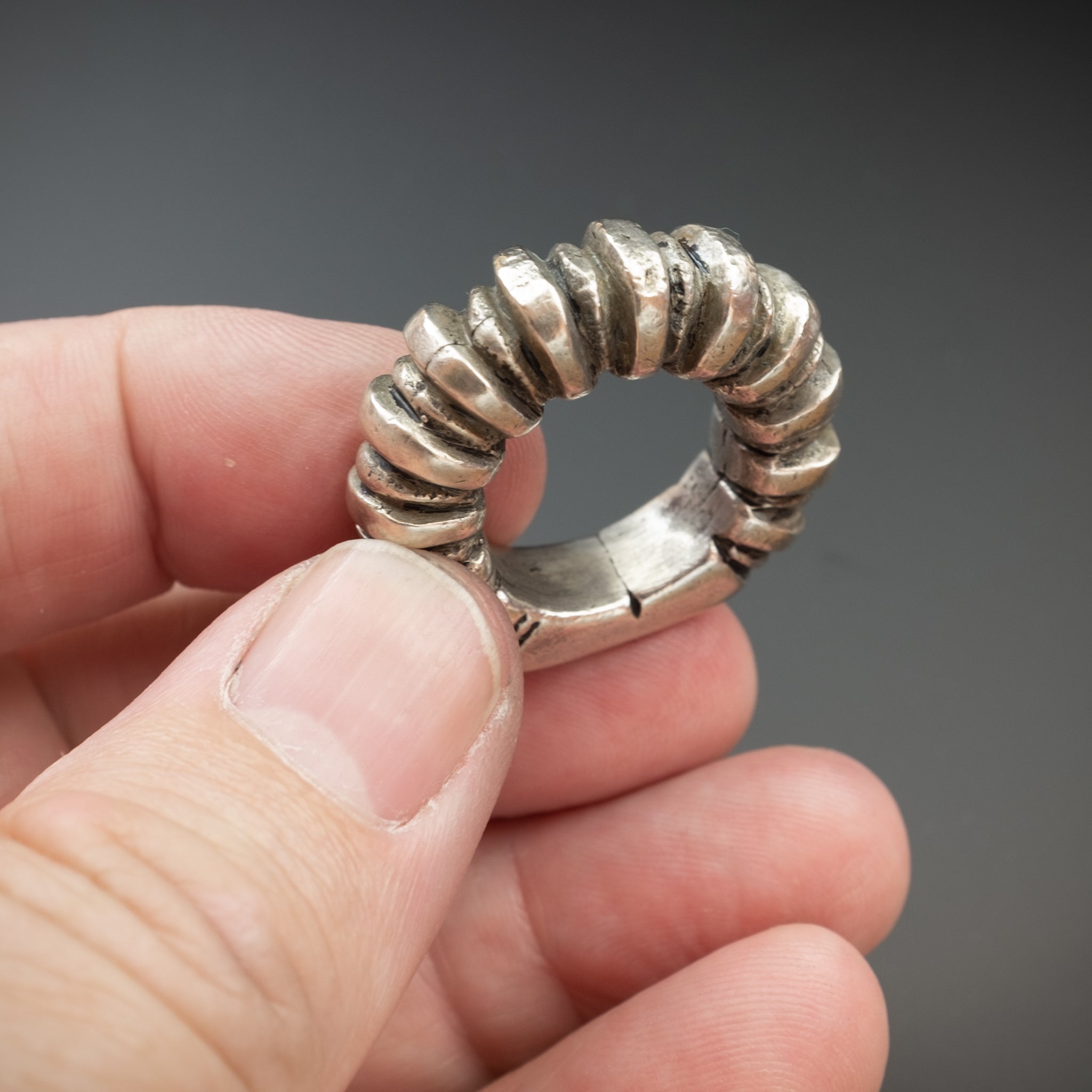 Vintage Silver Fulani Ring, Mali – MEDIUM