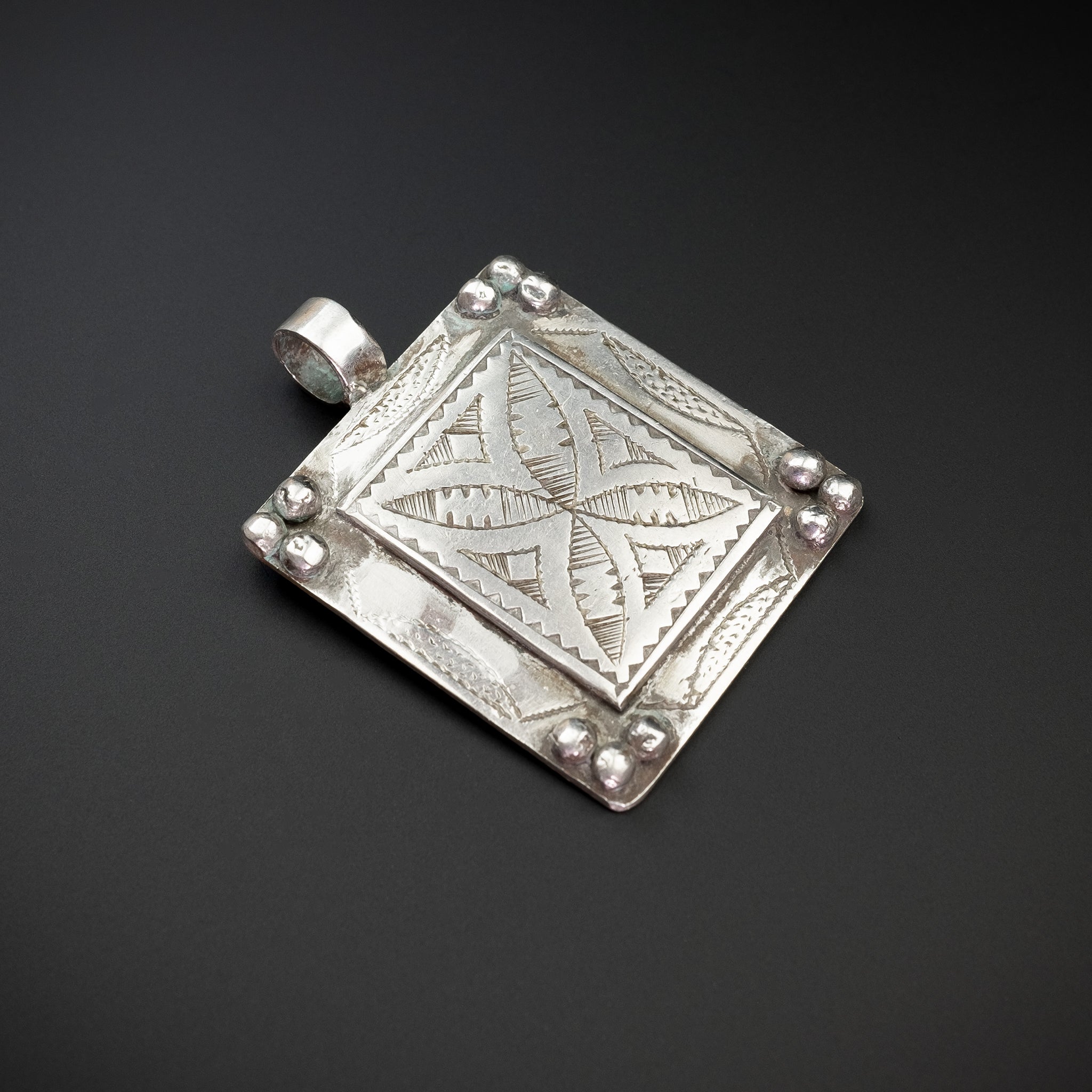 Vintage Tuareg Silver Amulet Pendant, Mauritania