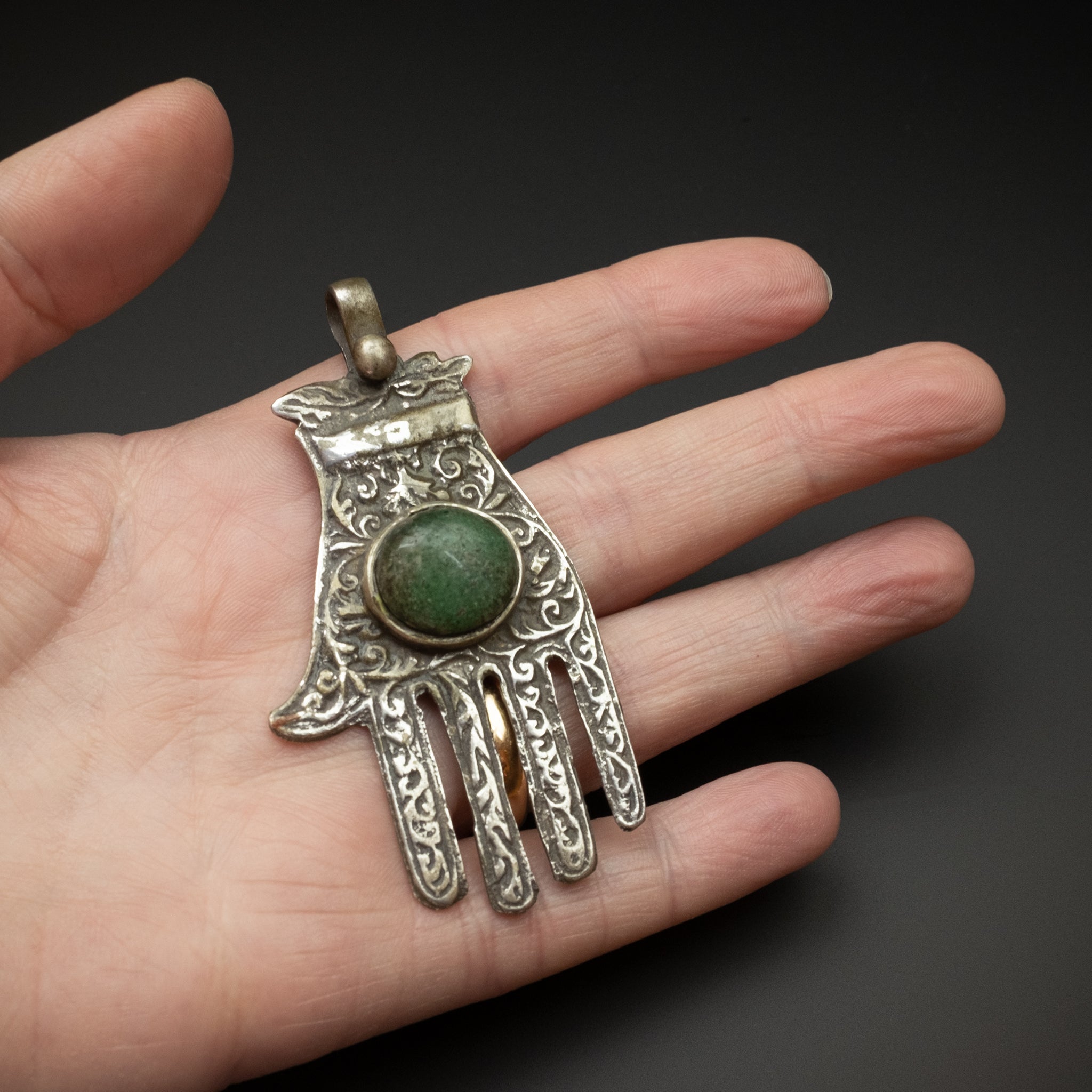 Old Moroccan Silver Khamsa (Hamsa)