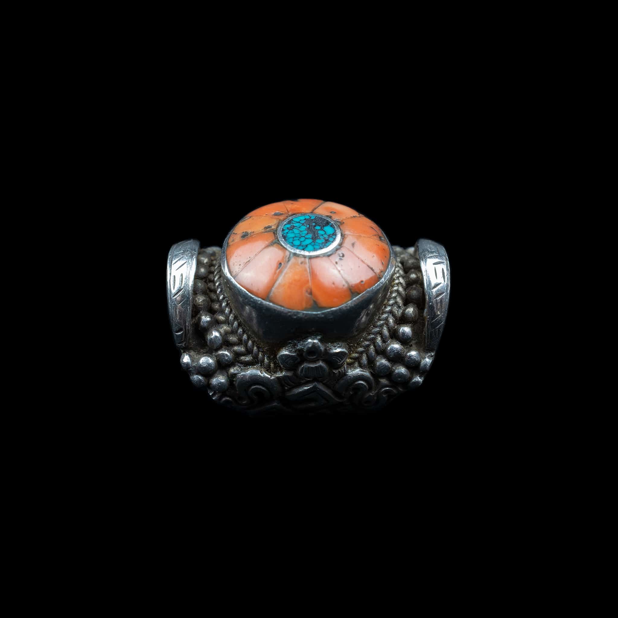 Vintage Himalayan Silver Saddle Ring