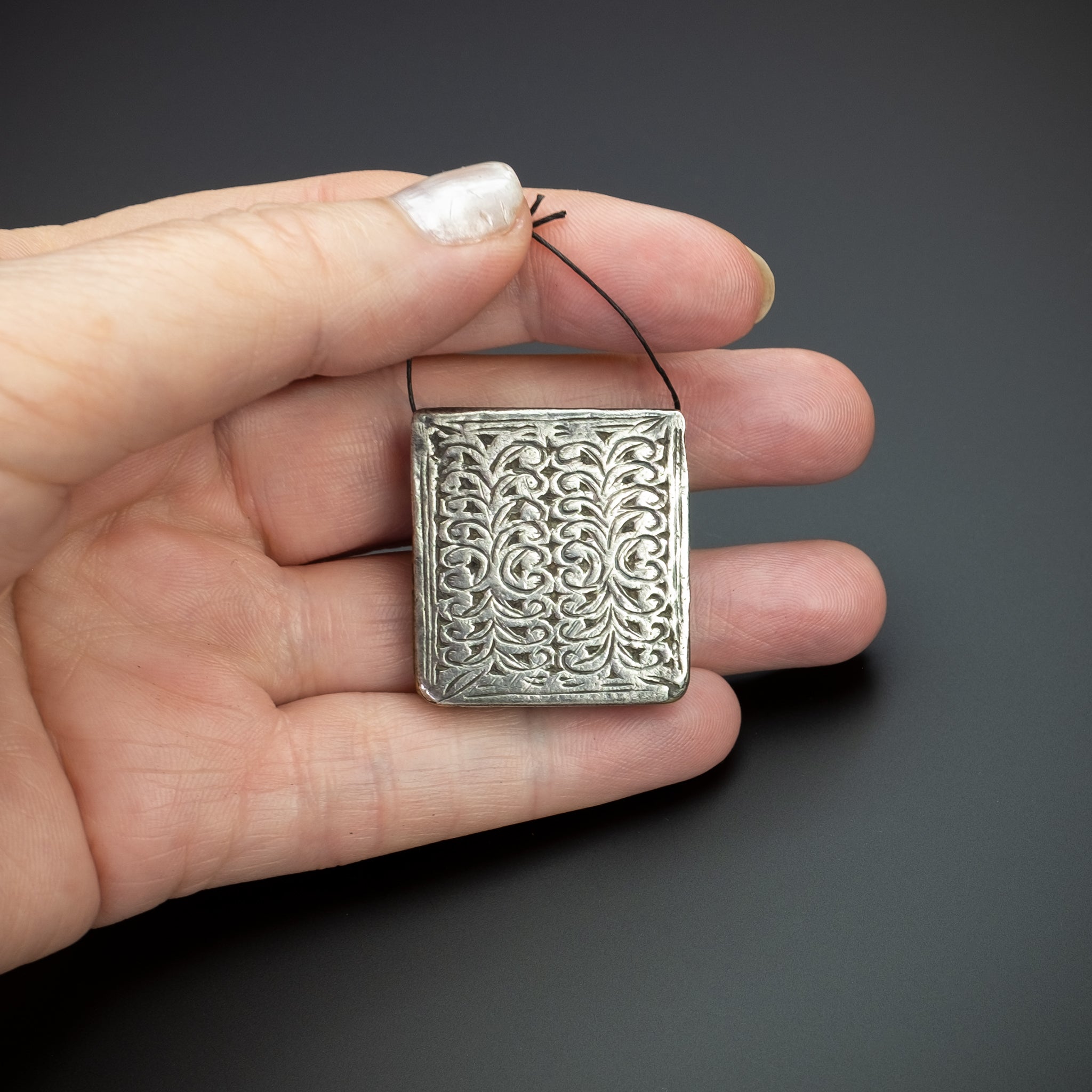 Antique Silver Kitab Amulet, Ida ou Semlal, Morocco