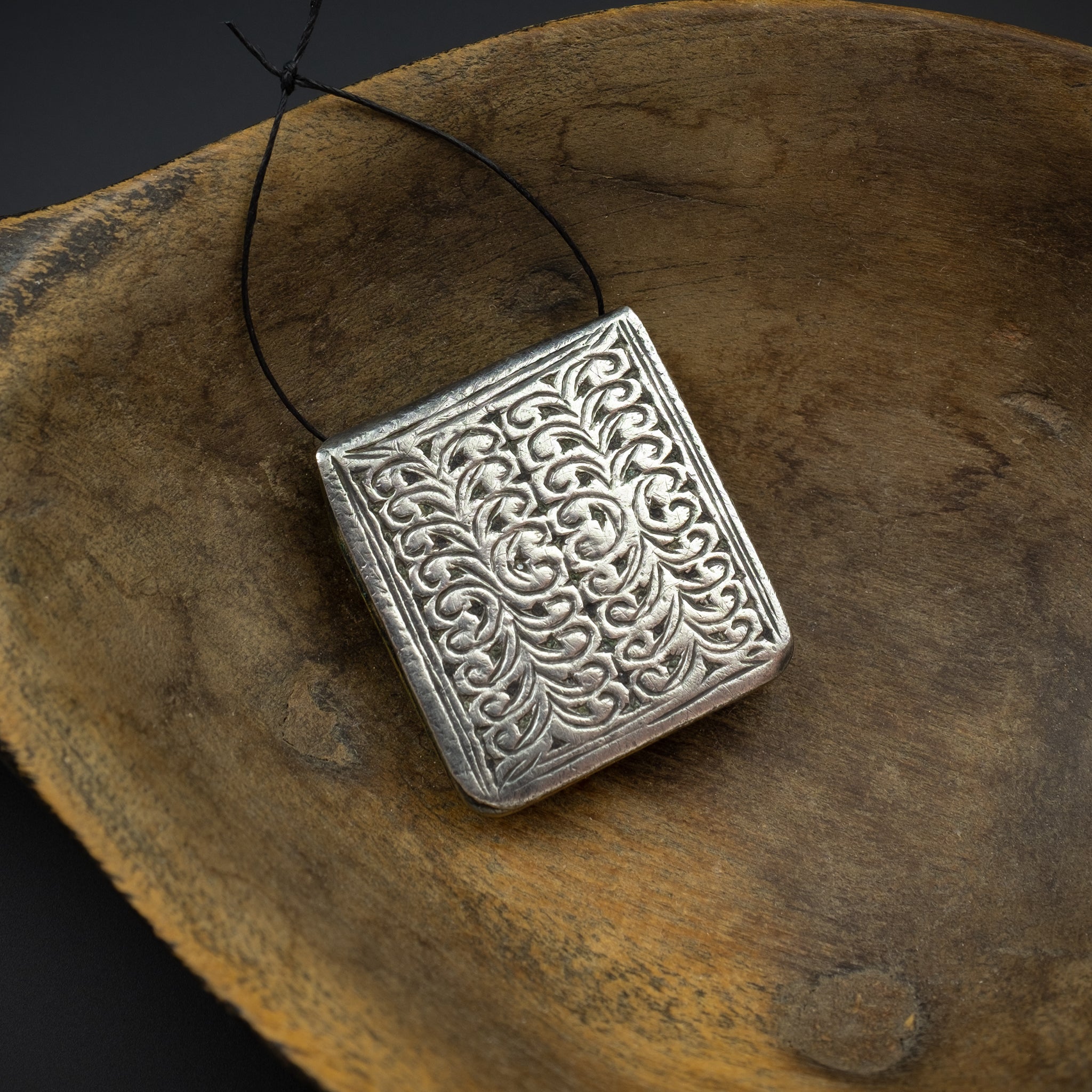 Antique Silver Kitab Amulet, Ida ou Semlal, Morocco