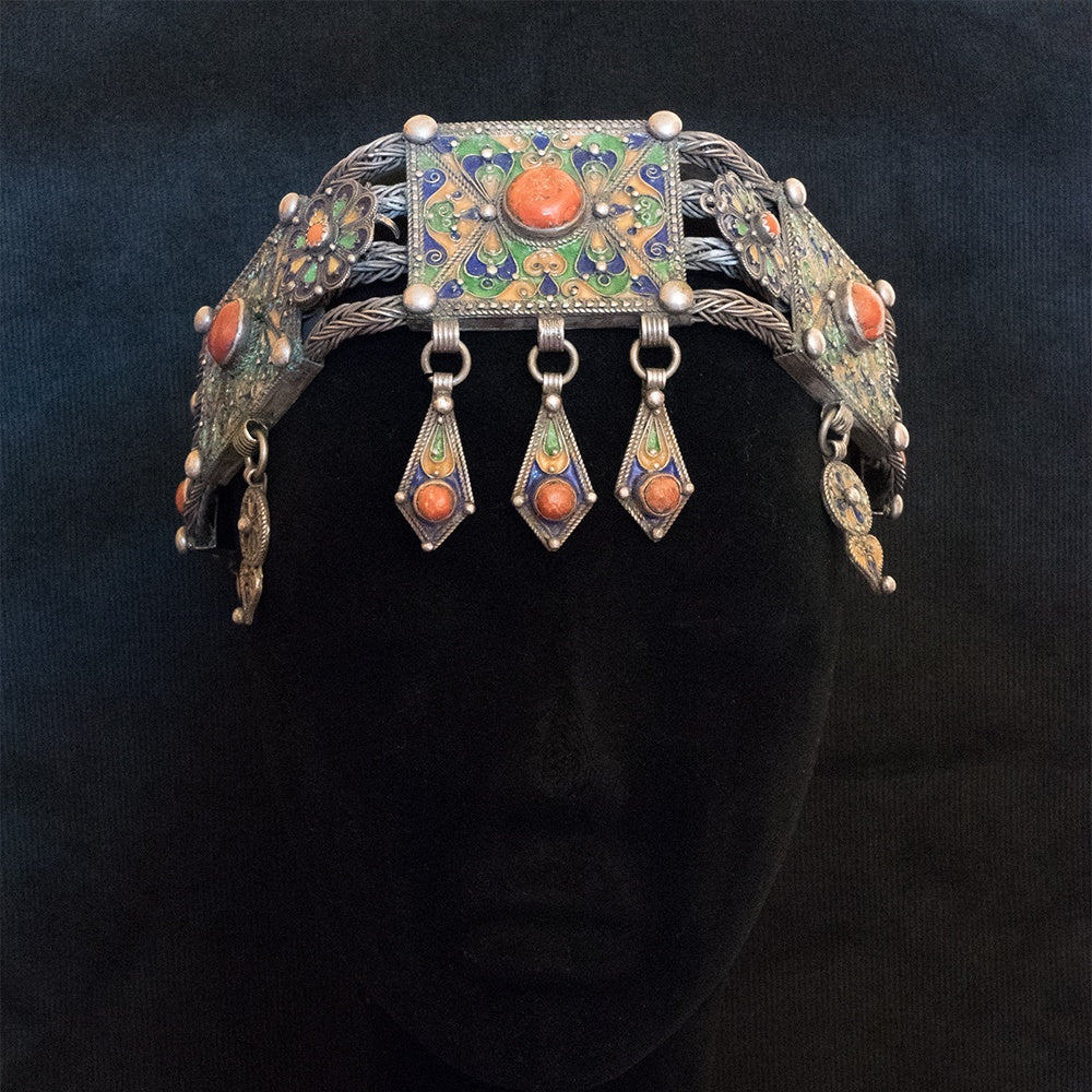 Berber Jewellery | Vintage headdress from Kabylie, Algeria