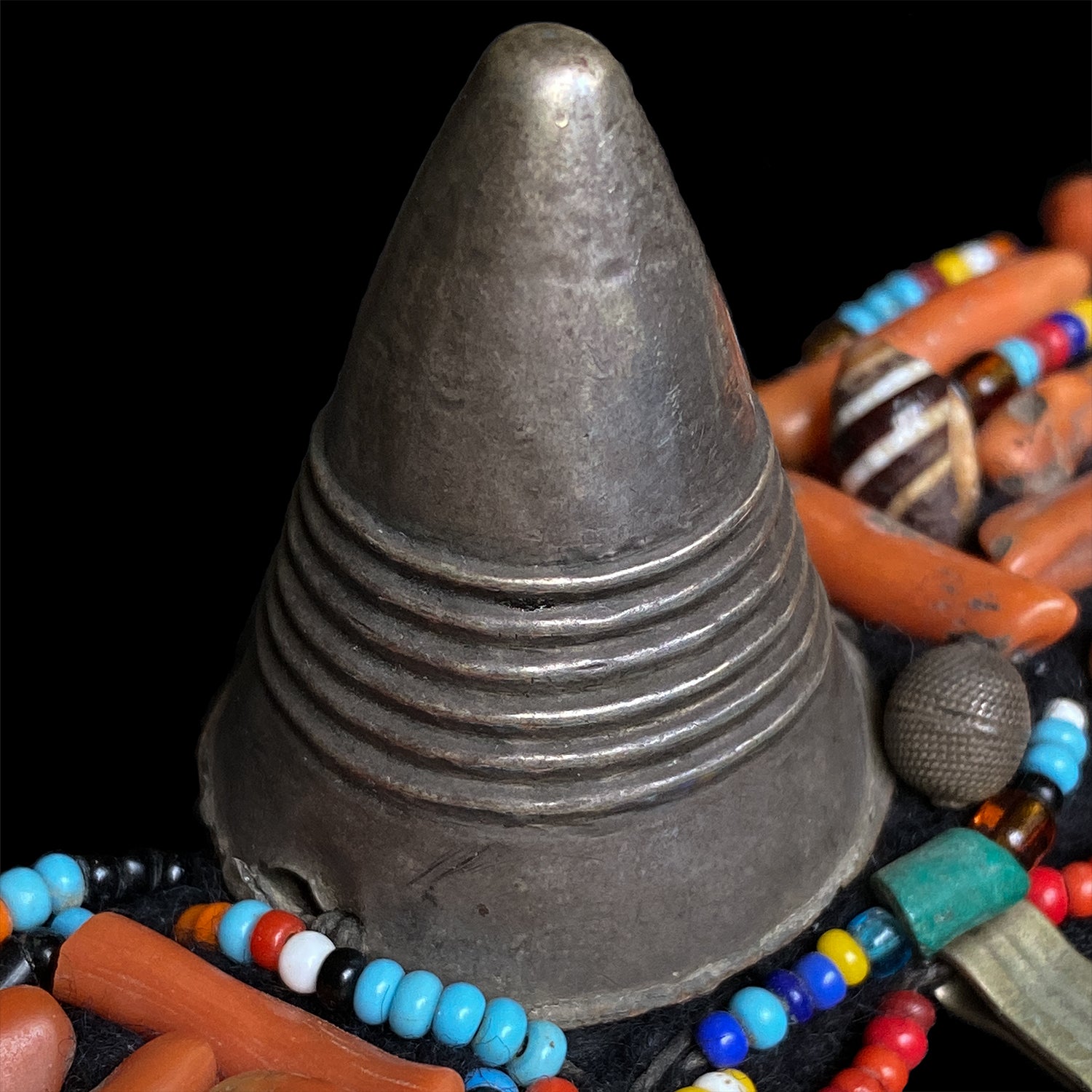 Rare antique tribal headdress from Aït Baamrane, Morocco