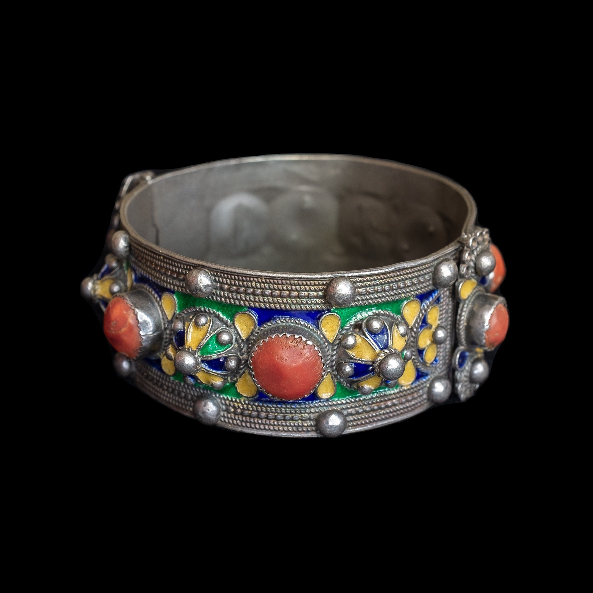 Vintage Kabyle Bracelet, Silver, Enamel & Coral, Beni Yenni, Kabylie  Jewelry, Berber Jewellery, Vintage Ethnic Jewellery, BRA-216 - Etsy
