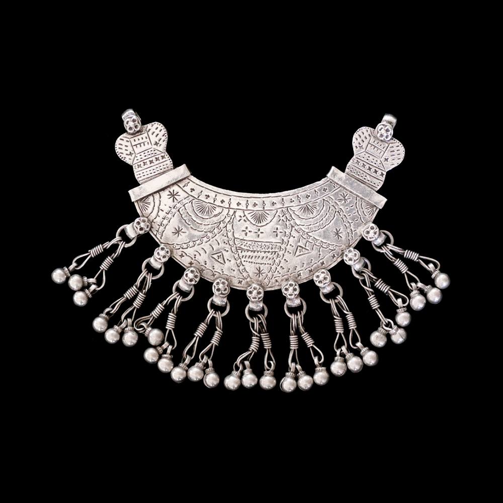 Vintage Silver Pendant from Kashmir | Vintage Ethnic Jewellery