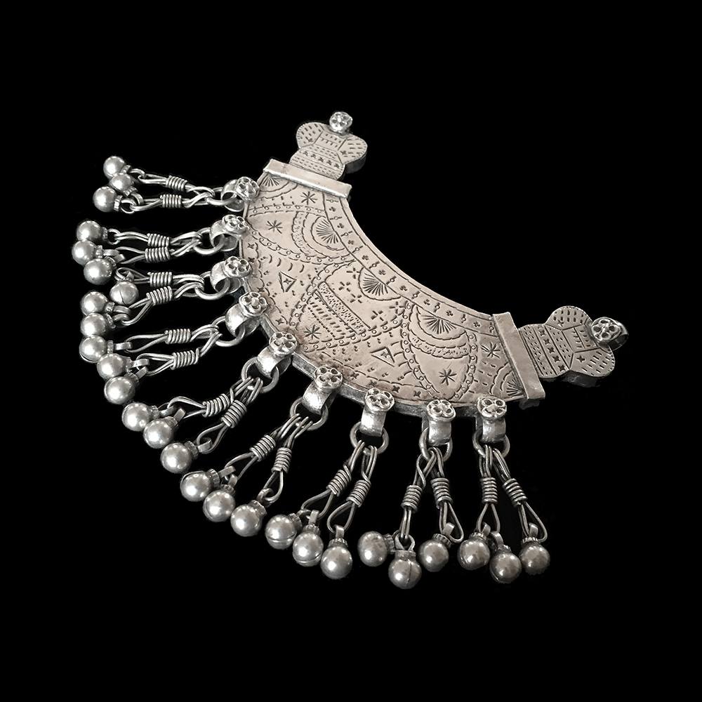 Vintage Silver Pendant from Kashmir | Vintage Ethnic Jewellery