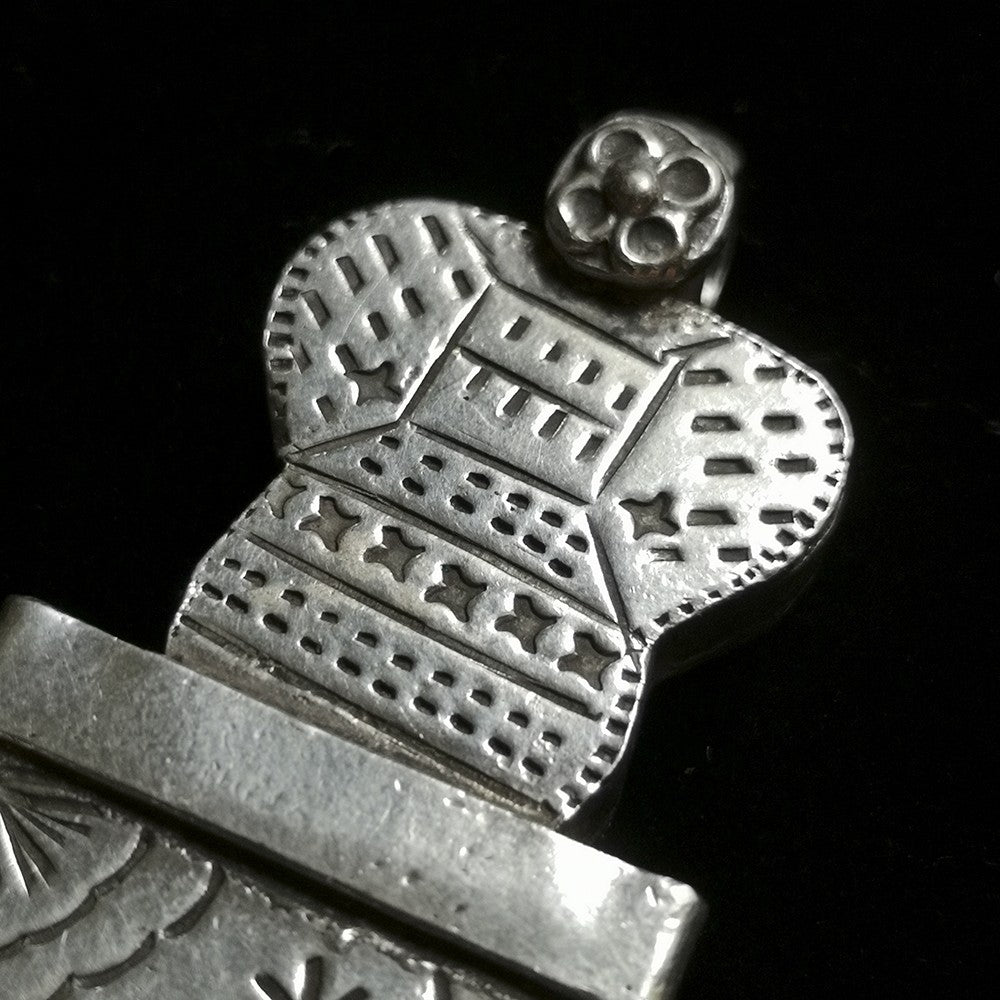 Vintage Silver Pendant from Kashmir | Vintage Ethnic Jewellery